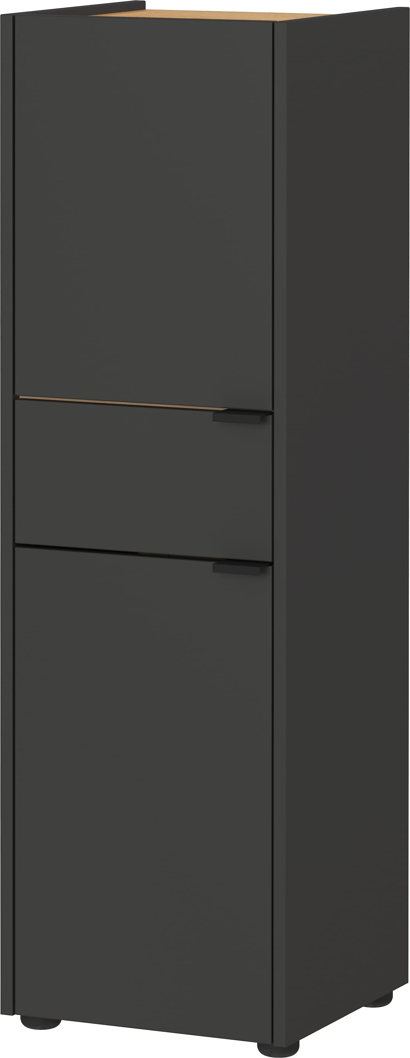Schrank mit Schublade, 34x34x111, Navarra-Eiche, Leise Schlie&szlig;technik, Kollektion "Avis" f&uuml;r Bad. Farbe: Anthrazit-Beige | Kadima Design - Bild 1