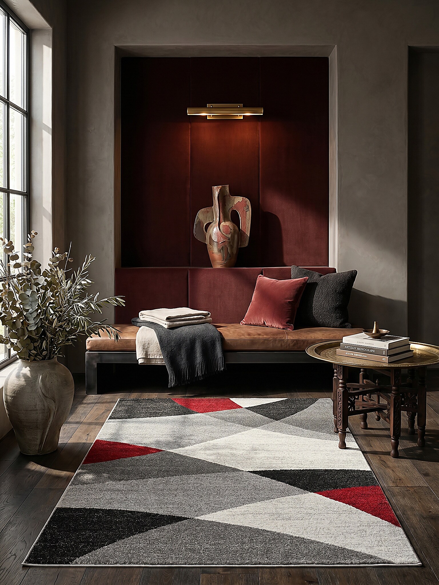 Niederflor-L&auml;ufer Grau 80x140 cm - THUR | Kadima Design - Bild 1