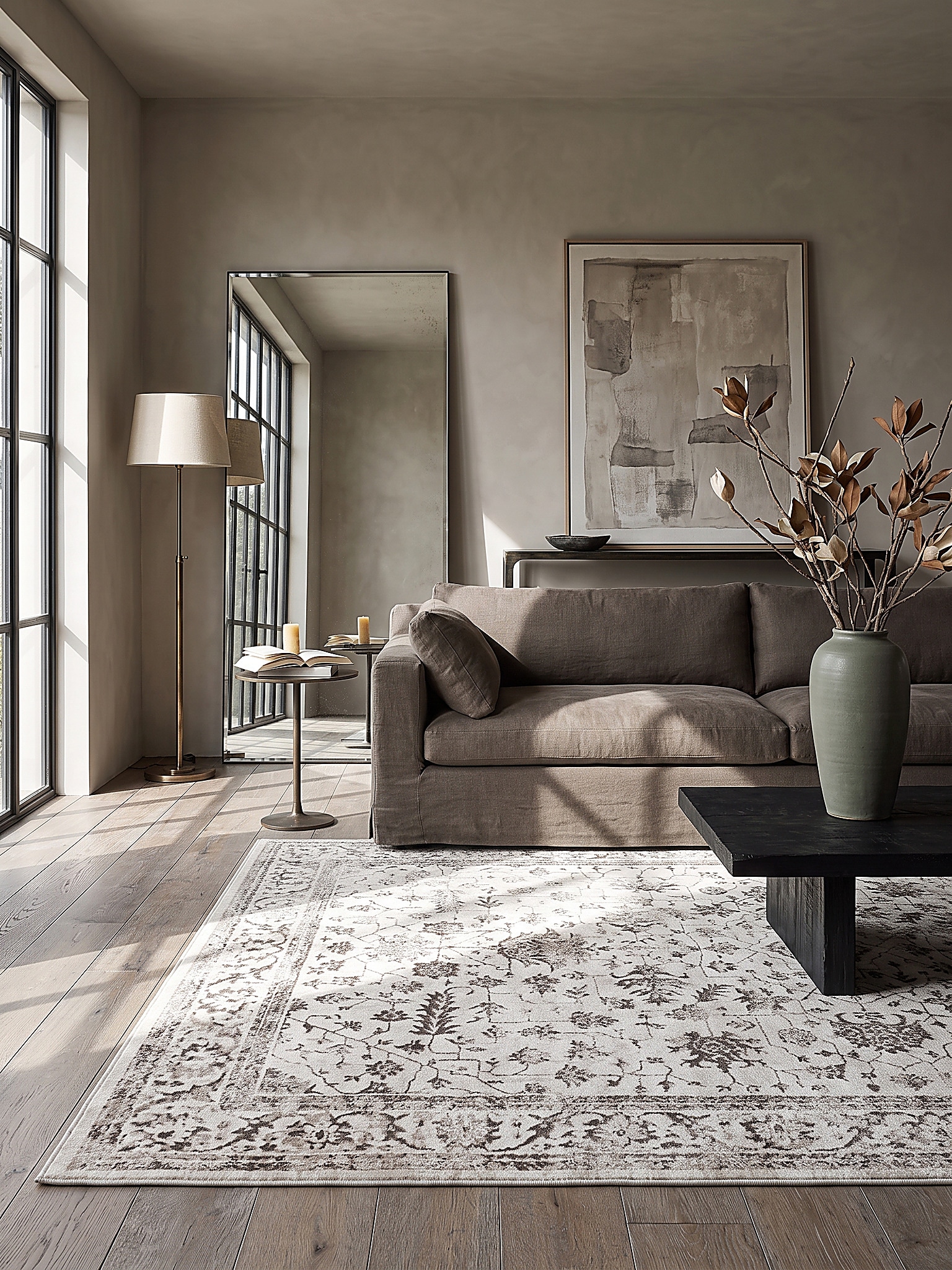 Teppich Kurzflor Creme 120x170 cm - KAVALA | Kadima Design - Bild 1