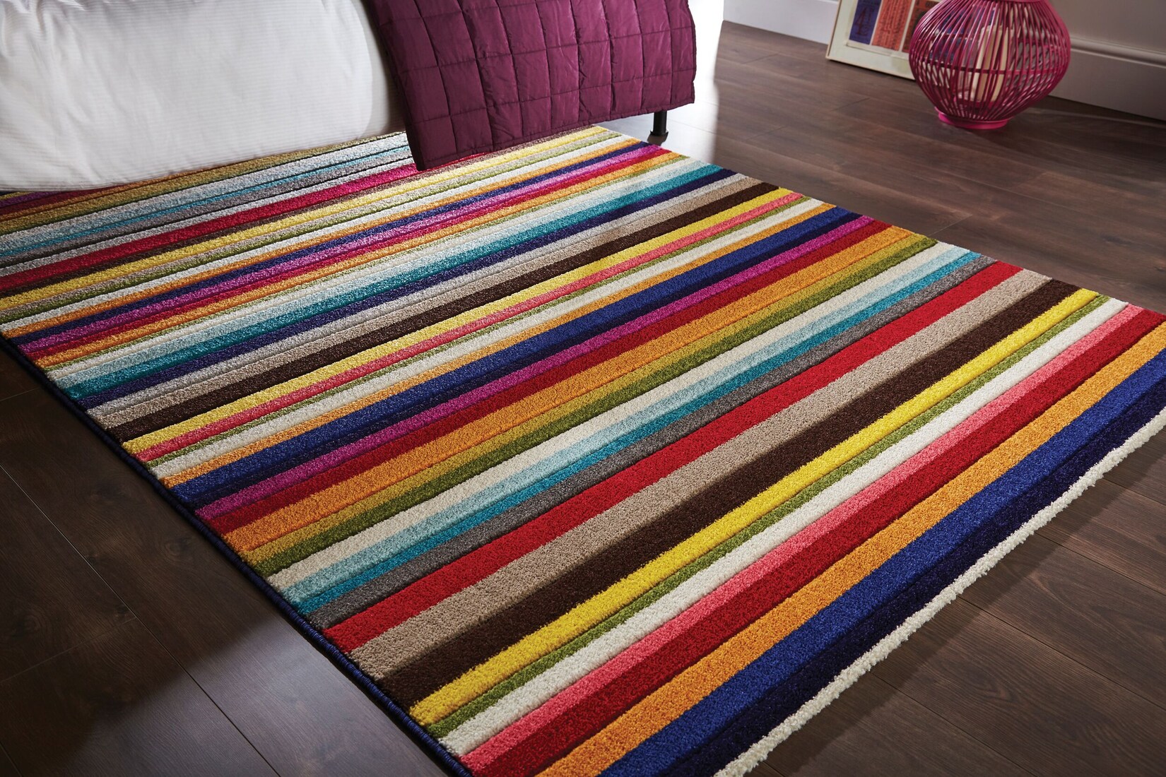 Teppich gestreift Bunt 120 x 170 cm - MEON Kadima Design
