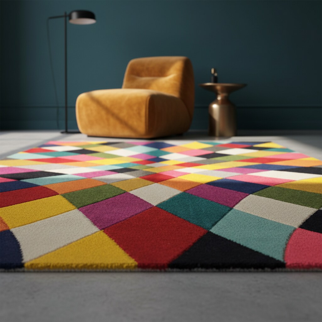 Teppich Rauten Bunt 120 x 170 cm - MEON | Kadima Design - Bild 1