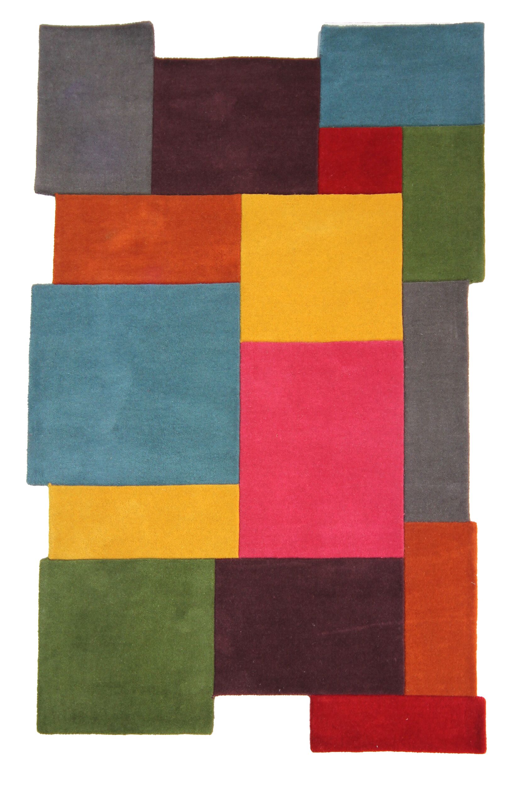 Wollteppich strapazierf&auml;hig Bunt 150 x 240 cm - HALLEIN | Kadima - Bild 1