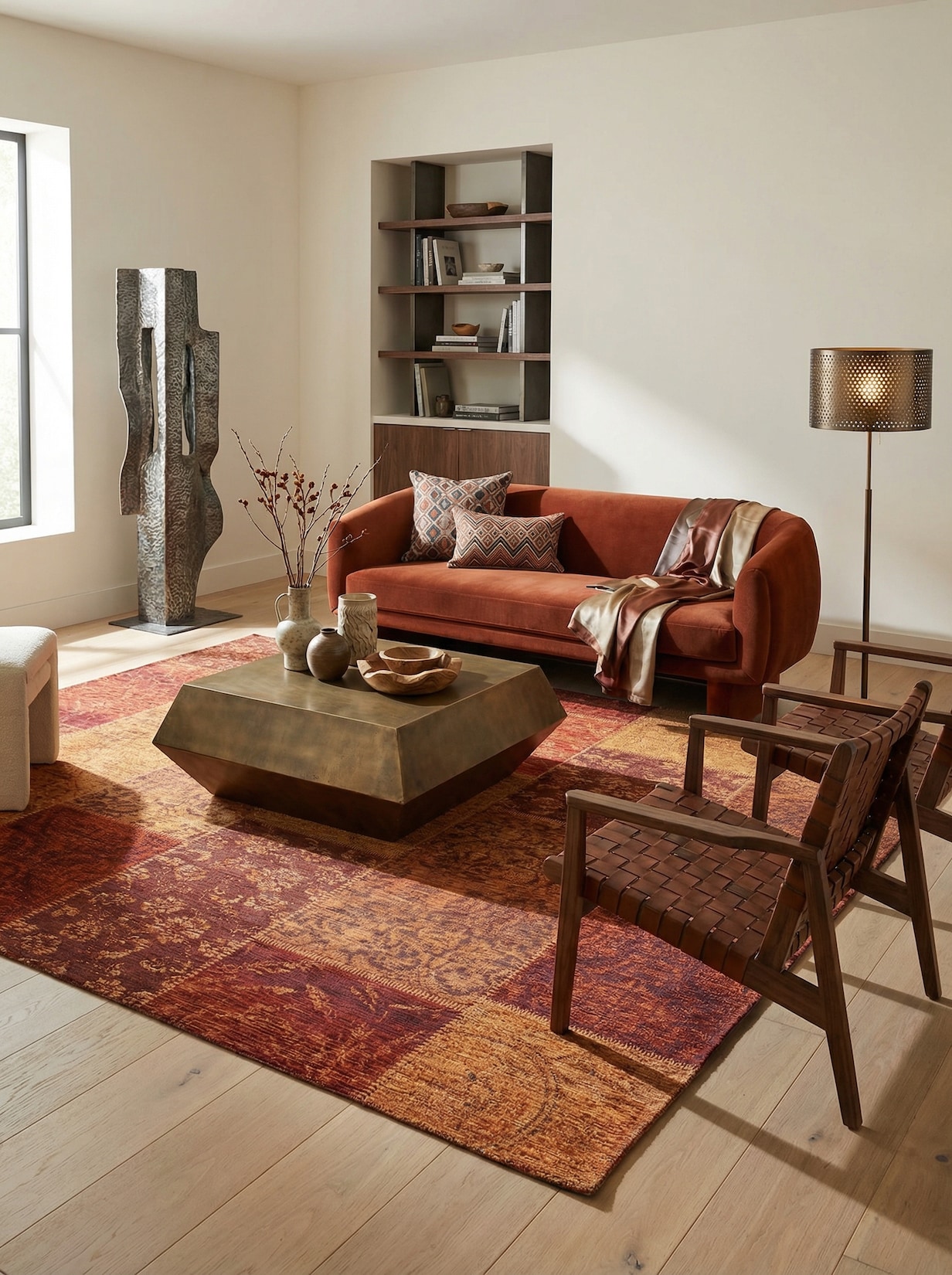 Teppich floral Orange 200 x 290 cm - COQUET Kadima Design