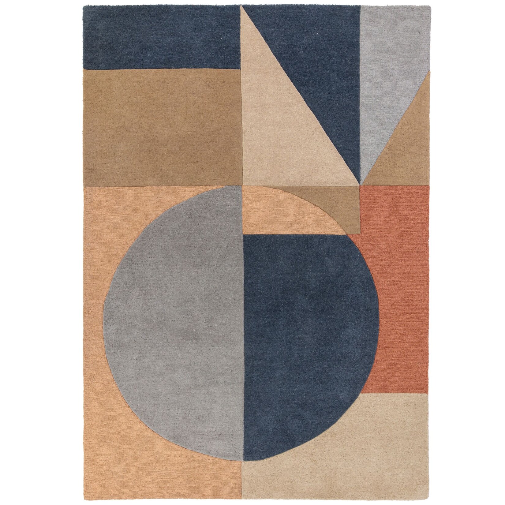 Wollteppich geometrisch Pastell-Bunt 200 x 290 cm - DEBEN Kadima