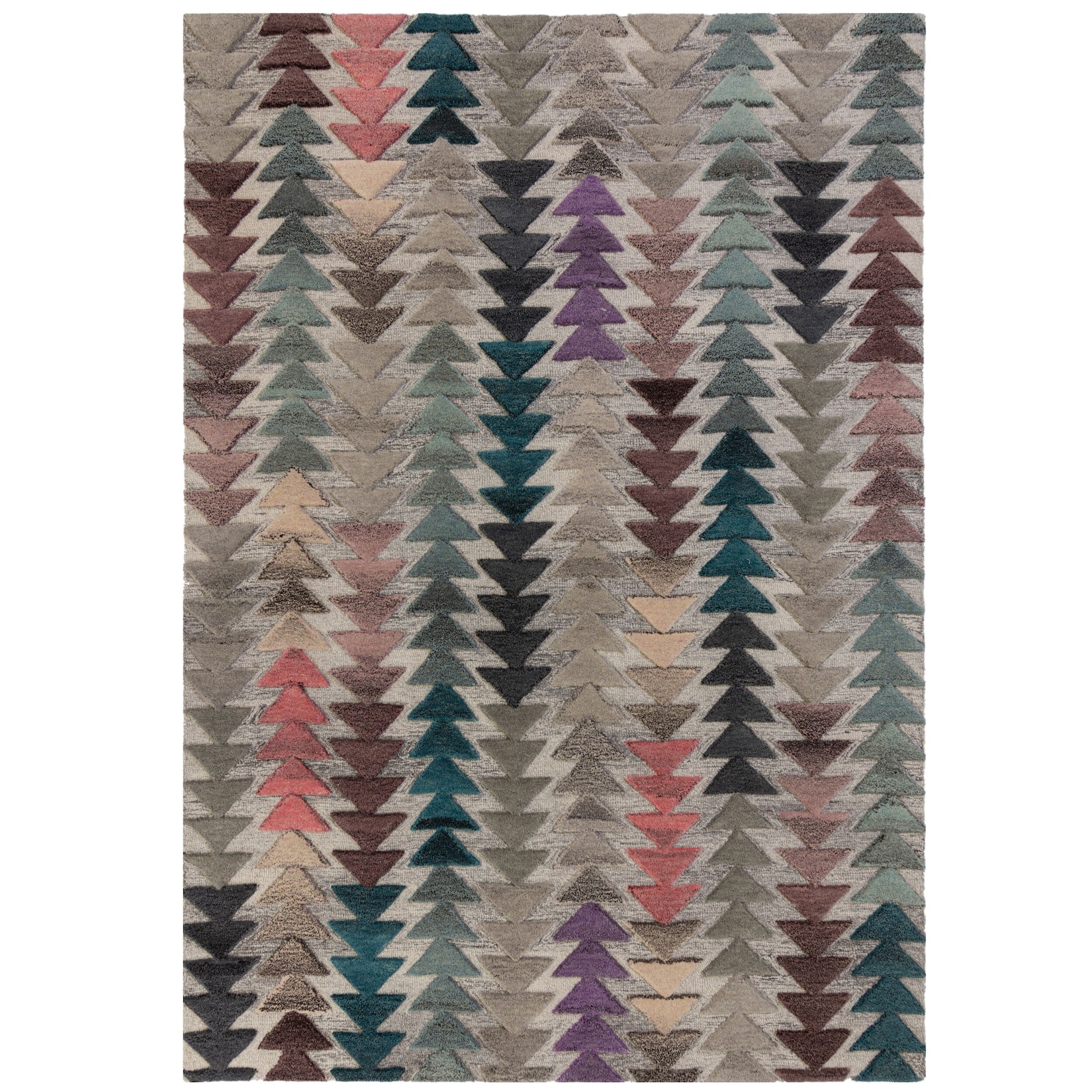 Wollteppich geometrisch Bunt 160 x 230 cm - ESK Kadima Design