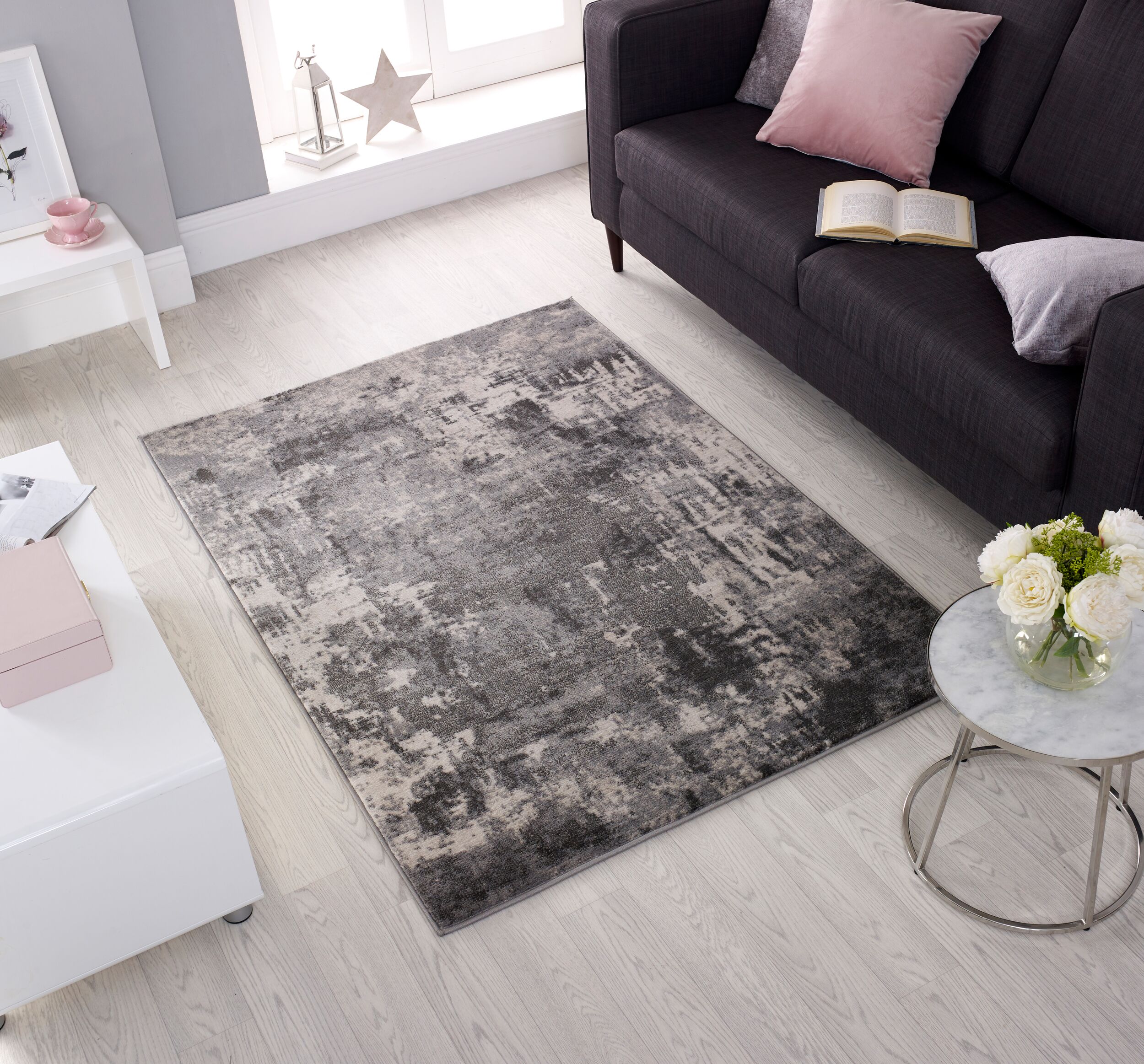 Teppich abstrakt Grau 160 x 230 cm - DEE | Kadima Design - Bild 1