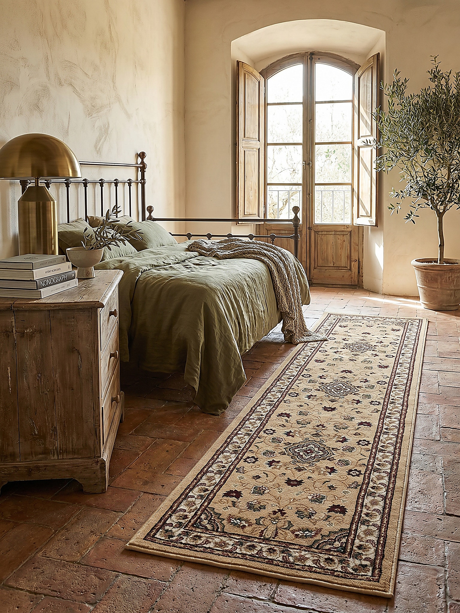L&auml;ufer Orient Braun 66 x 300 cm - GLAZERT | Kadima Design - Bild 1