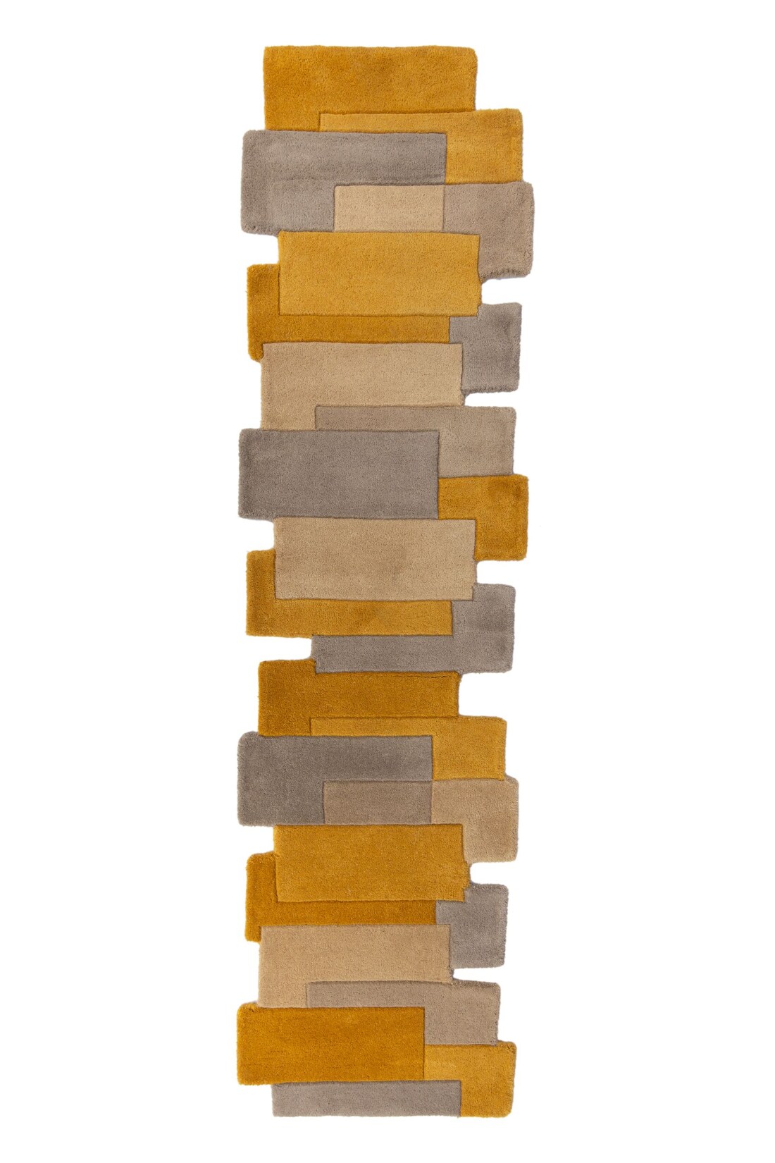 Läufer Wolle Senfgelb 60 x 230 cm - HALLEIN Kadima Design