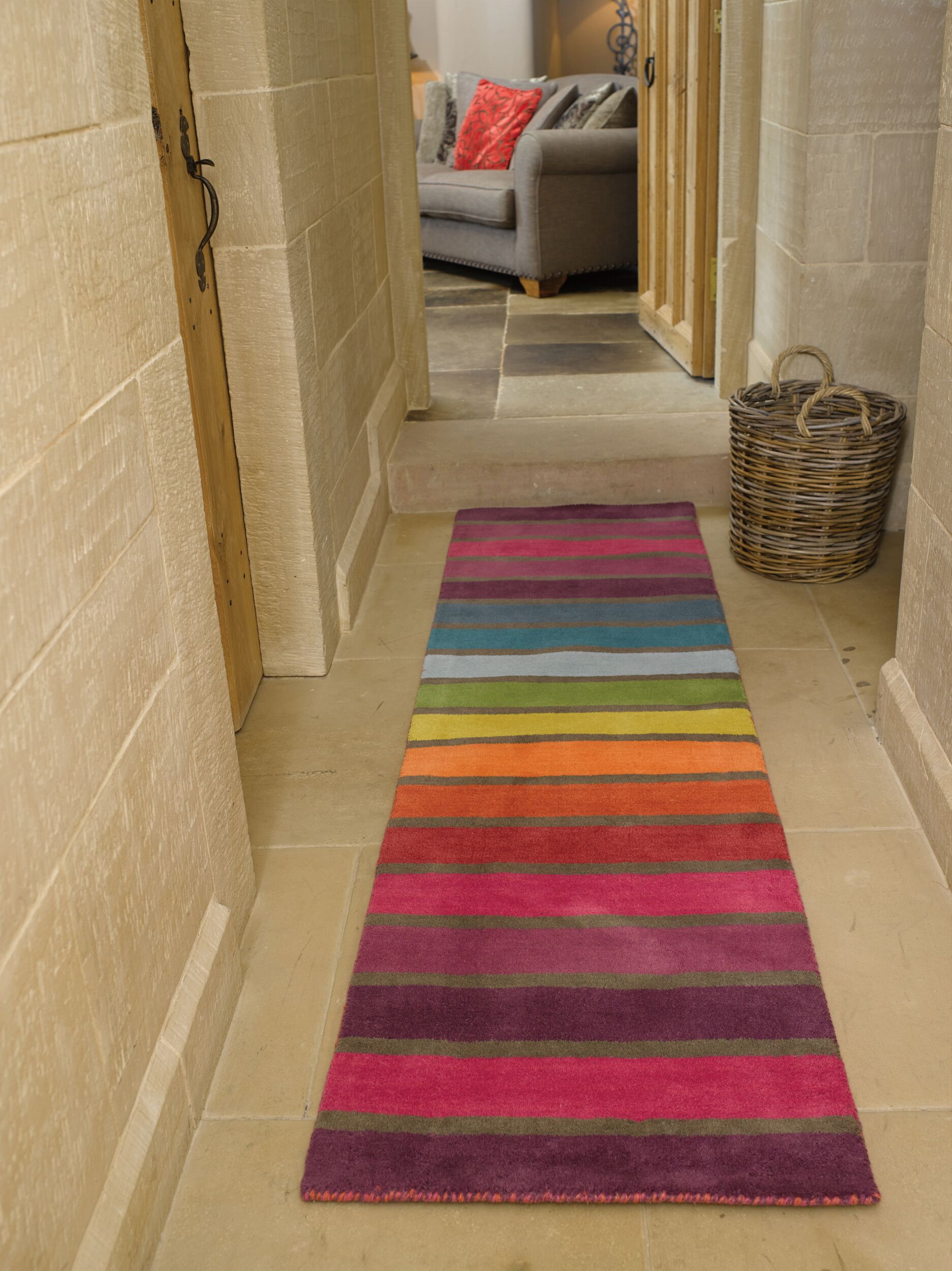 L&auml;ufer Wolle Bunt 60 x 300 cm - DERWENT | Kadima Design - Bild 1