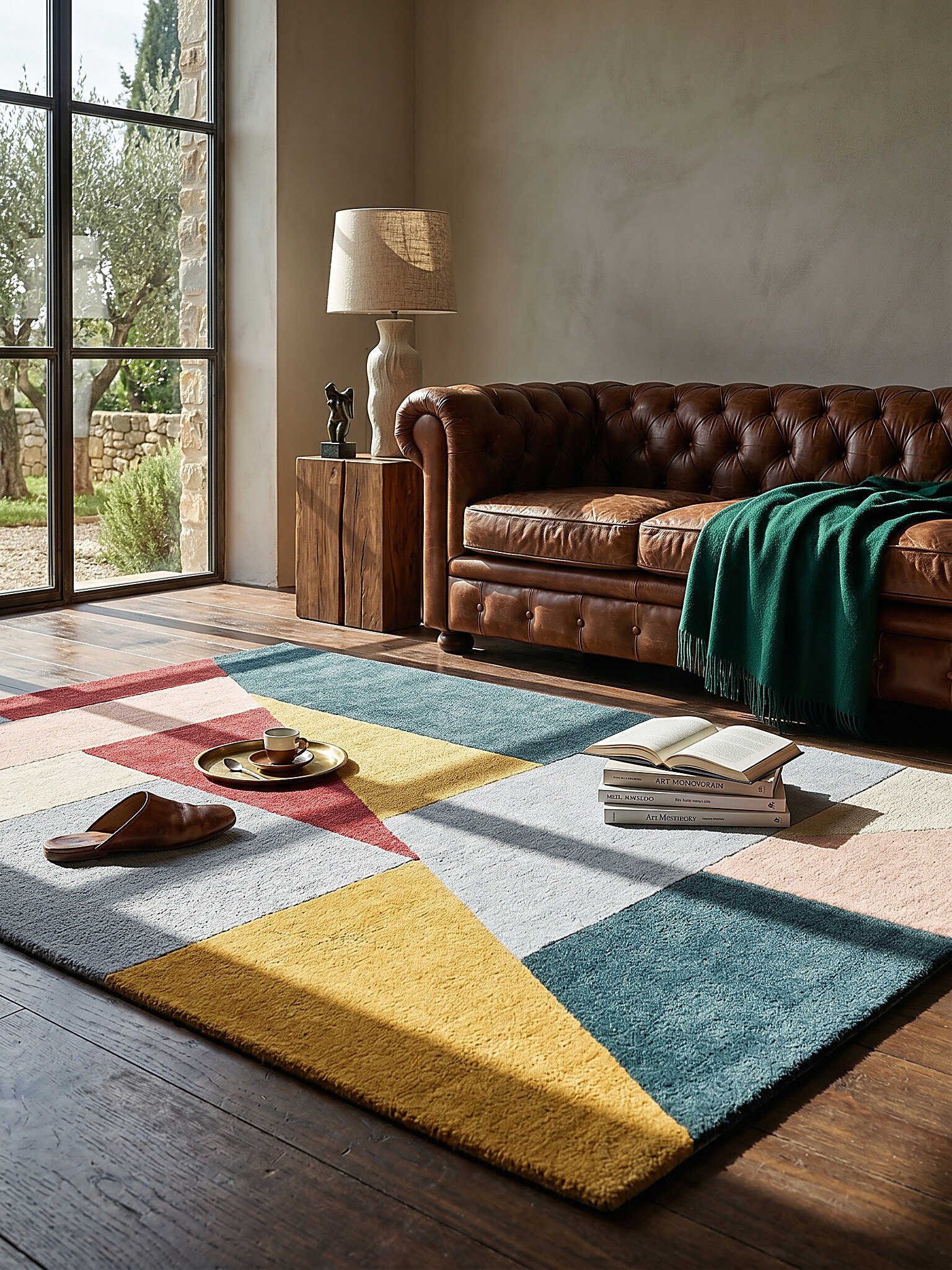 Wollteppich geometrisch Bunt 120 x 170 cm - DEBEN | Kadima Design - Bild 1