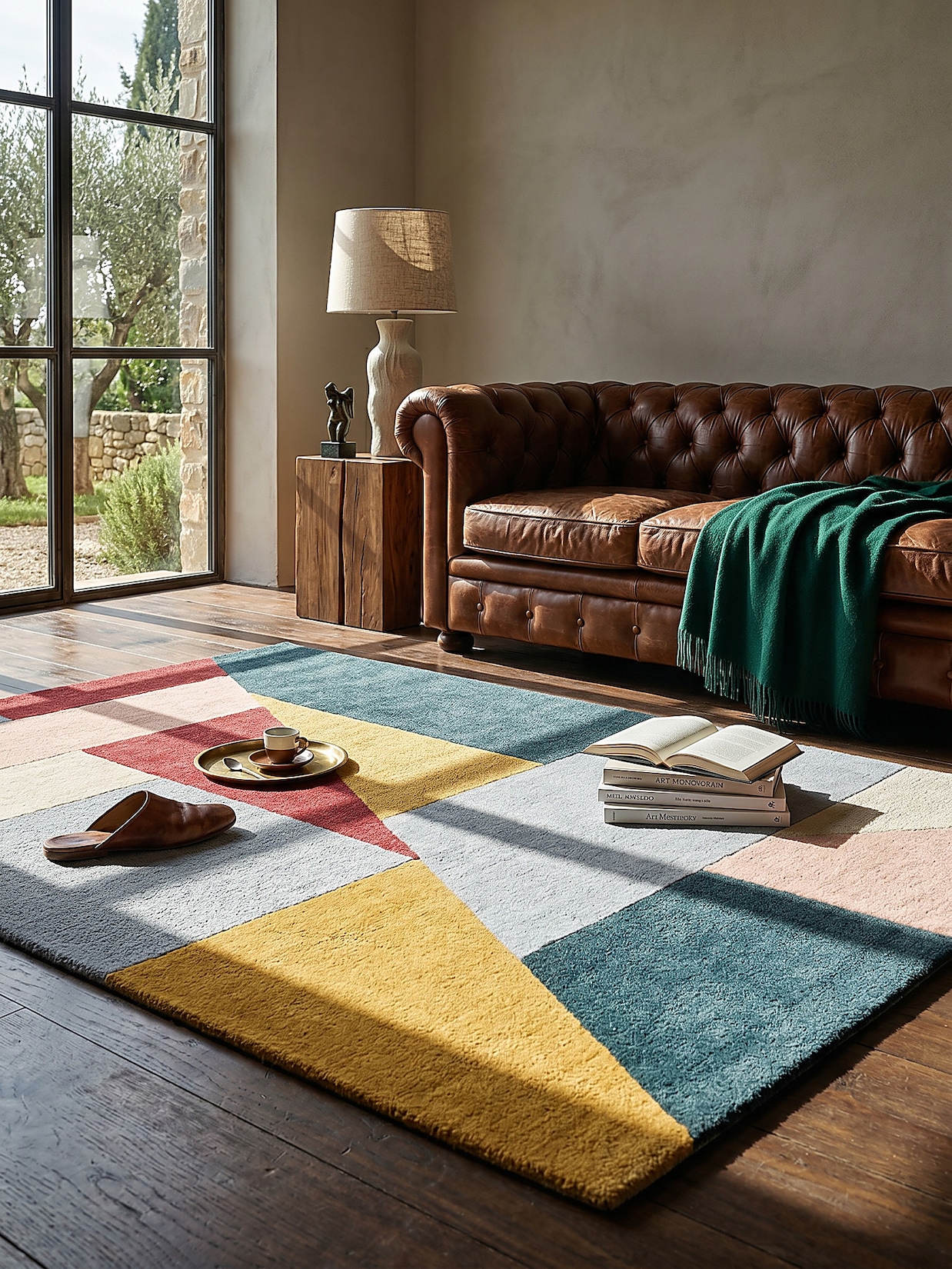 Wollteppich geometrisch Bunt 120 x 170 cm - DEBEN Kadima Design