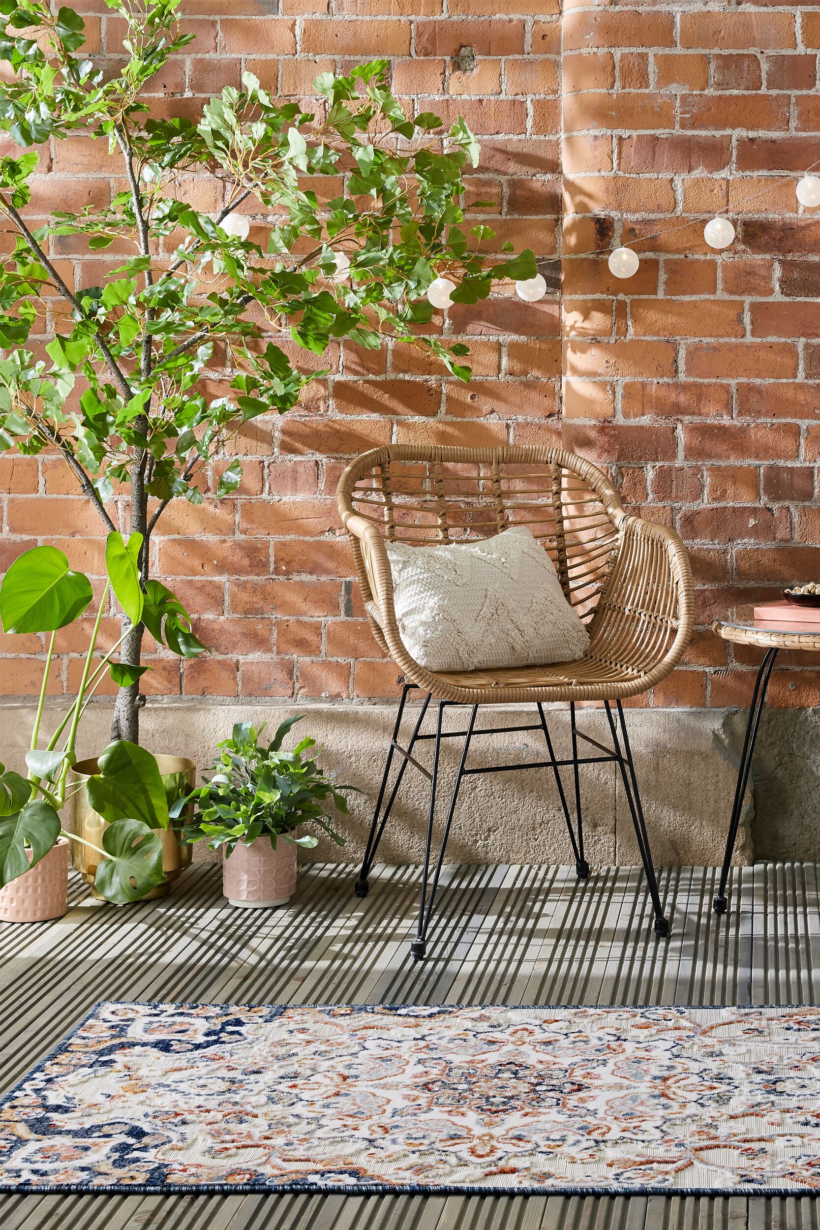 Outdoor-L&auml;ufer waschbar Bunt 80 x 230 cm - LAGAN | Kadima Design - Bild 1