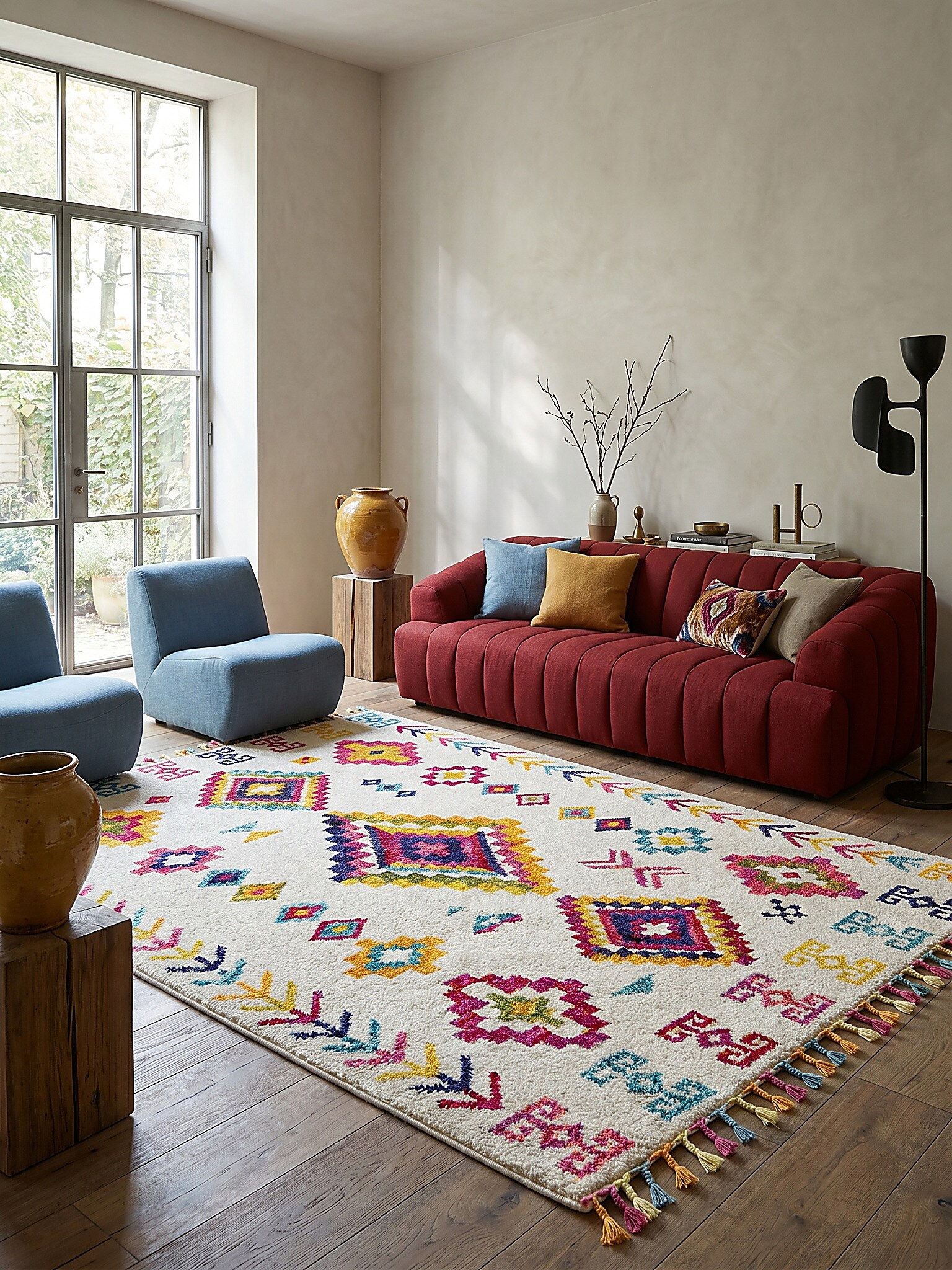 Teppich Boho Bunt 160 x 230 cm - ARUN