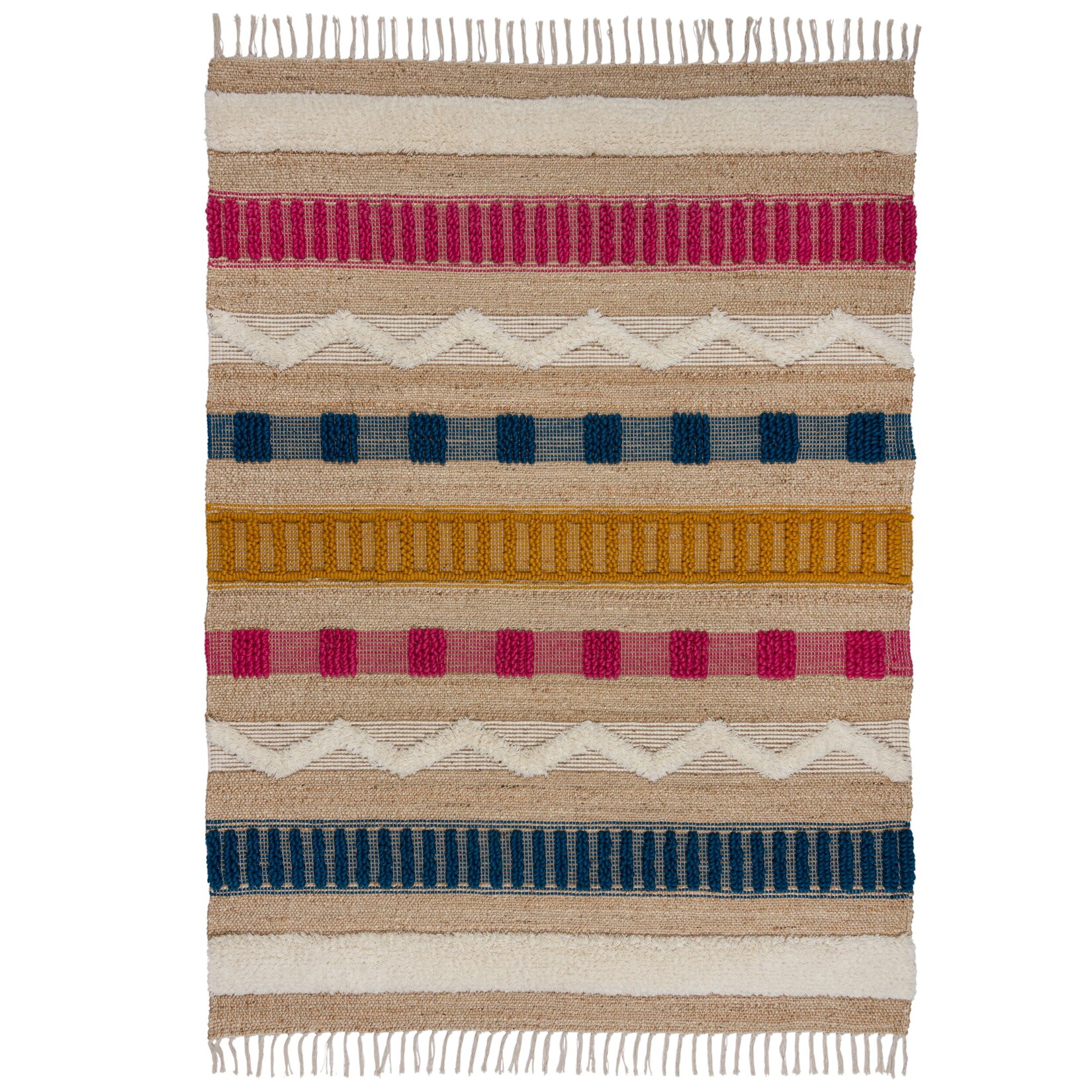 Teppich Wollmischung Bunt 160 x 230 cm - WHARFE Kadima Design