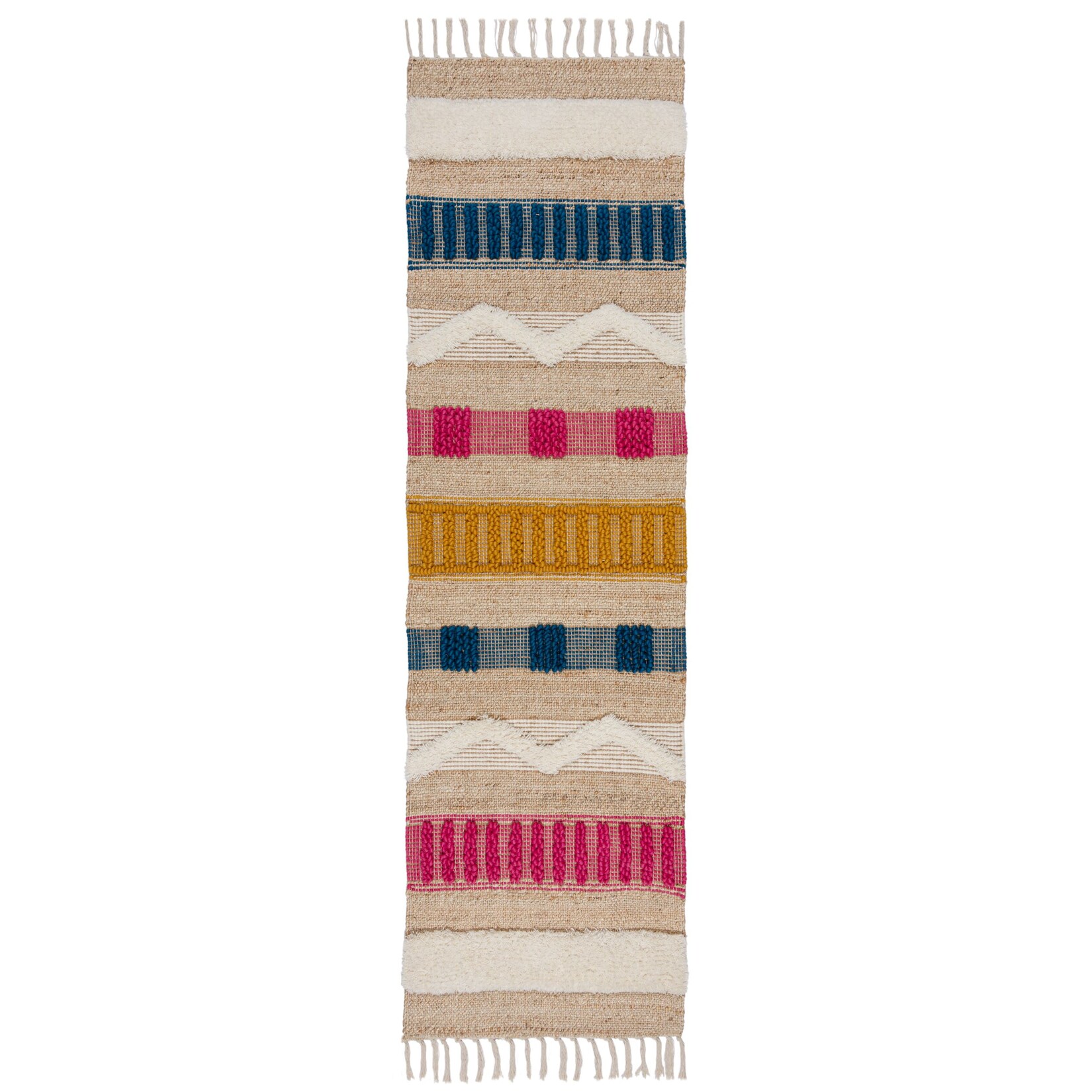 Läufer Wollmischung Bunt 60 x 230 cm - WHARFE Kadima Design