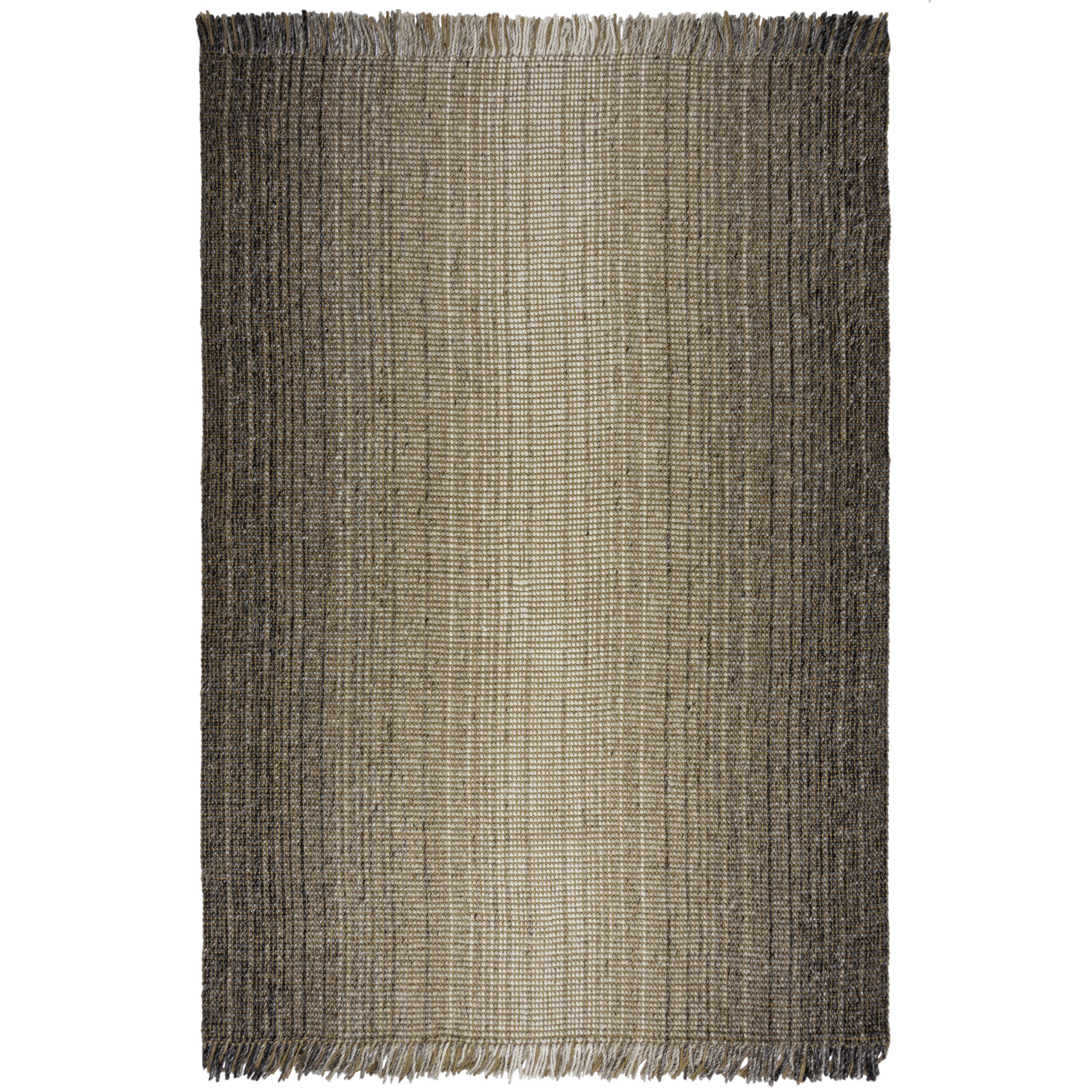 Luxus Handgewebter Teppich - Jute & Wolle Mix - "Weaver". Farbe: Grau, 200x290 cm | Kadima Design - Bild 1