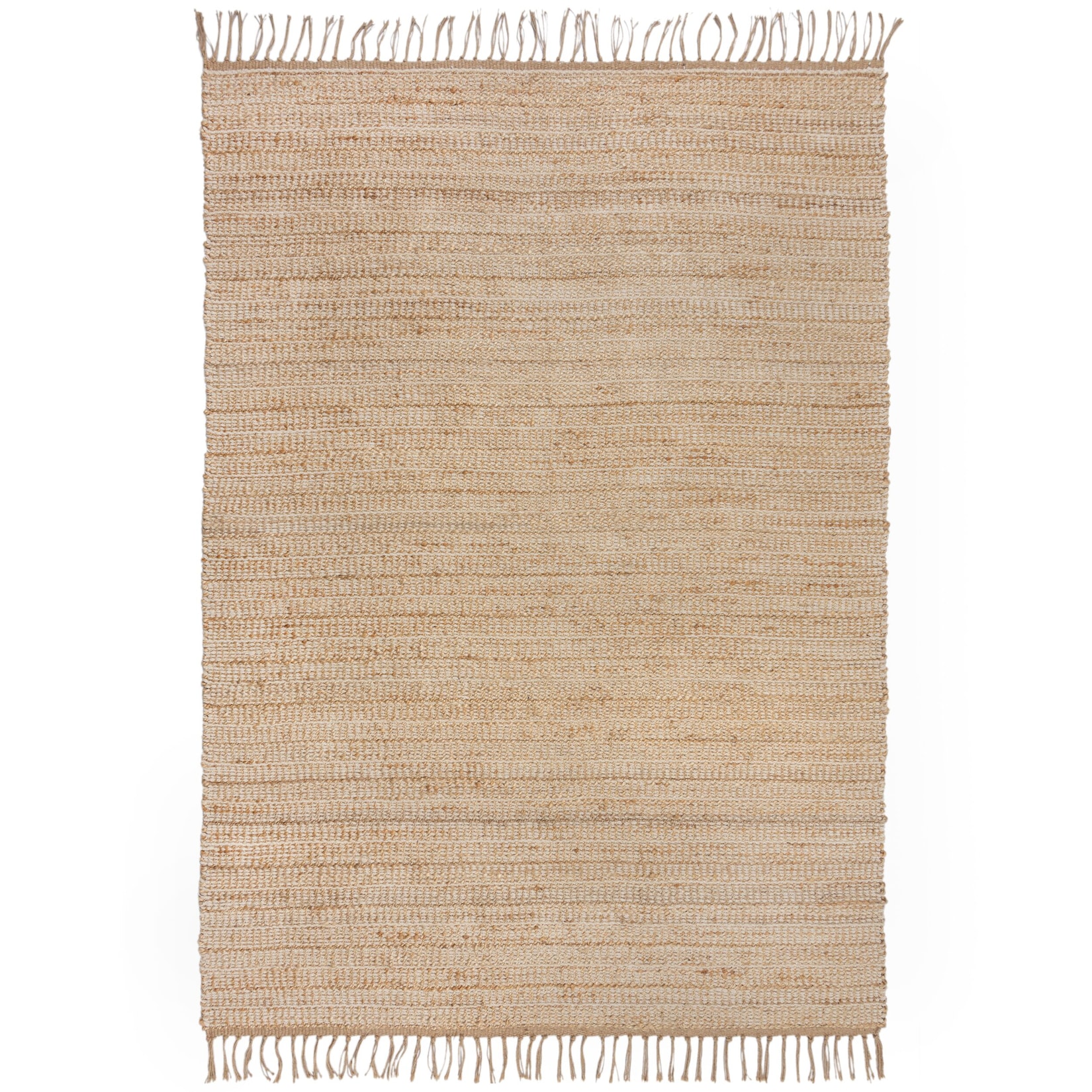 Jute-Teppich uni Beige 200 x 290 cm - CONWY Kadima Design