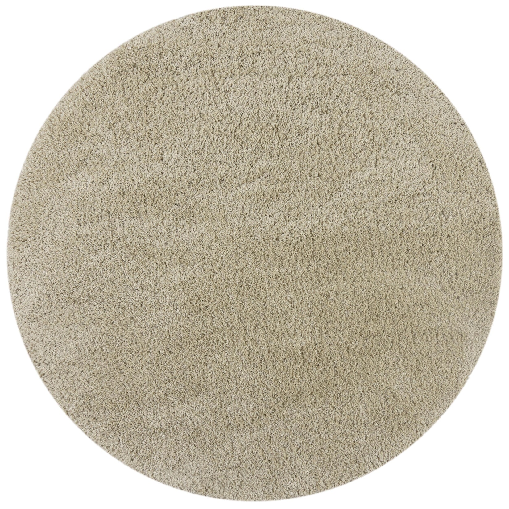 Teppich uni Beige Ø133 cm - LYNE Kadima Design