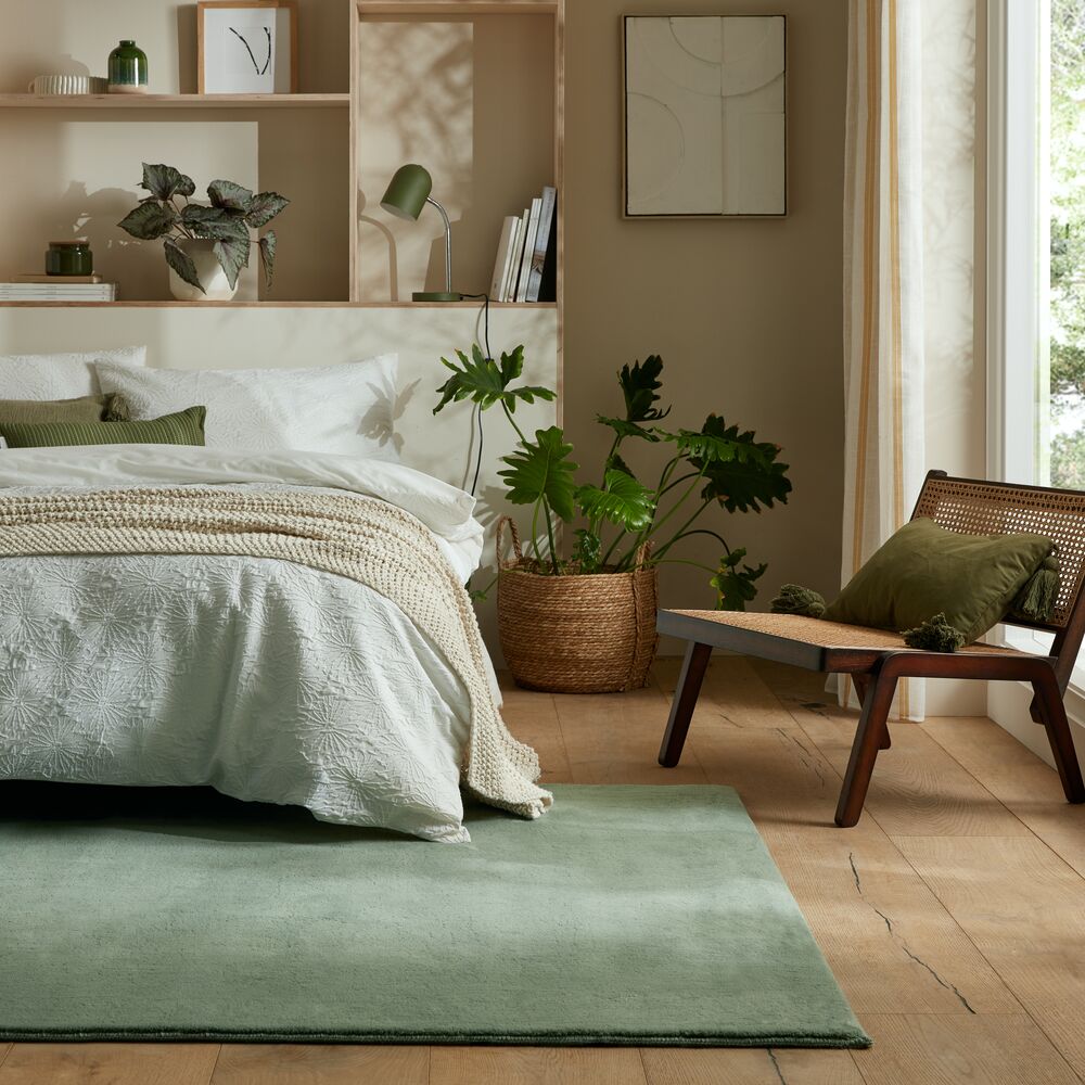 Teppich uni Gr&uuml;n 80 x 150 cm - BLITH | Kadima Design - Bild 1