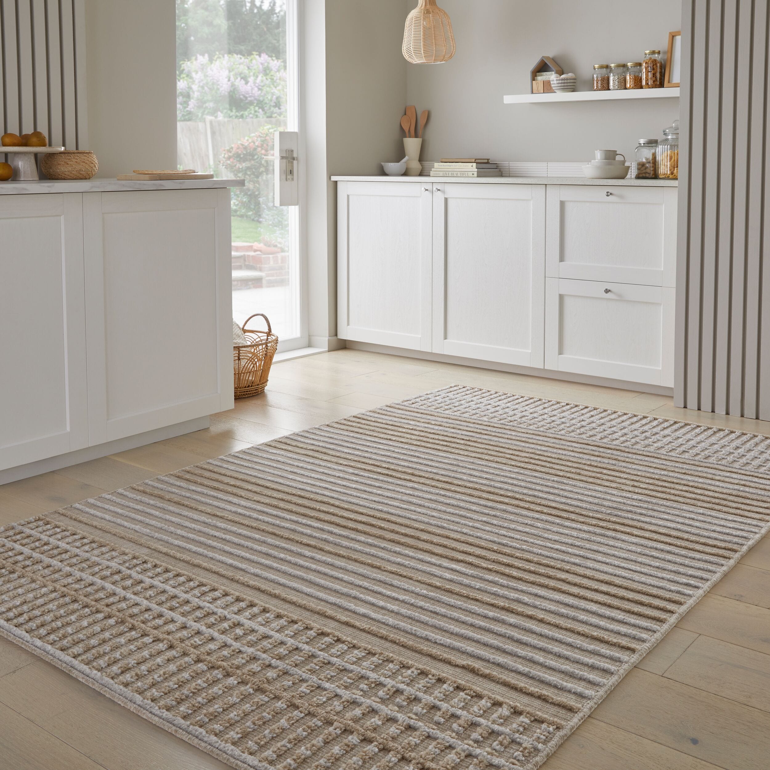 Teppich waschbar Beige 200 x 320 cm - OTTER | Kadima Design - Bild 1