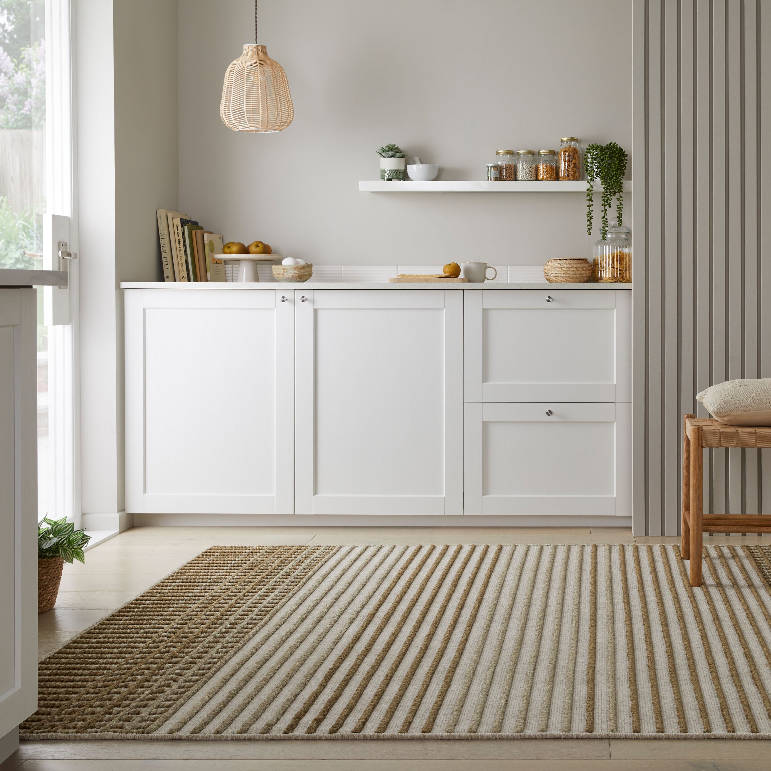 Teppich waschbar Gr&uuml;n 120 x 160 cm - OTTER | Kadima Design - Bild 1