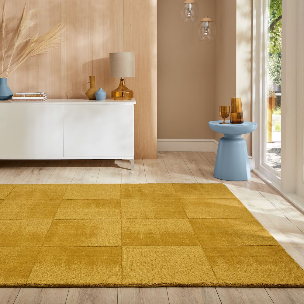 Wollteppich geometrisch Gelb 200 x 290 cm - SID | Kadima Design - Bild 1