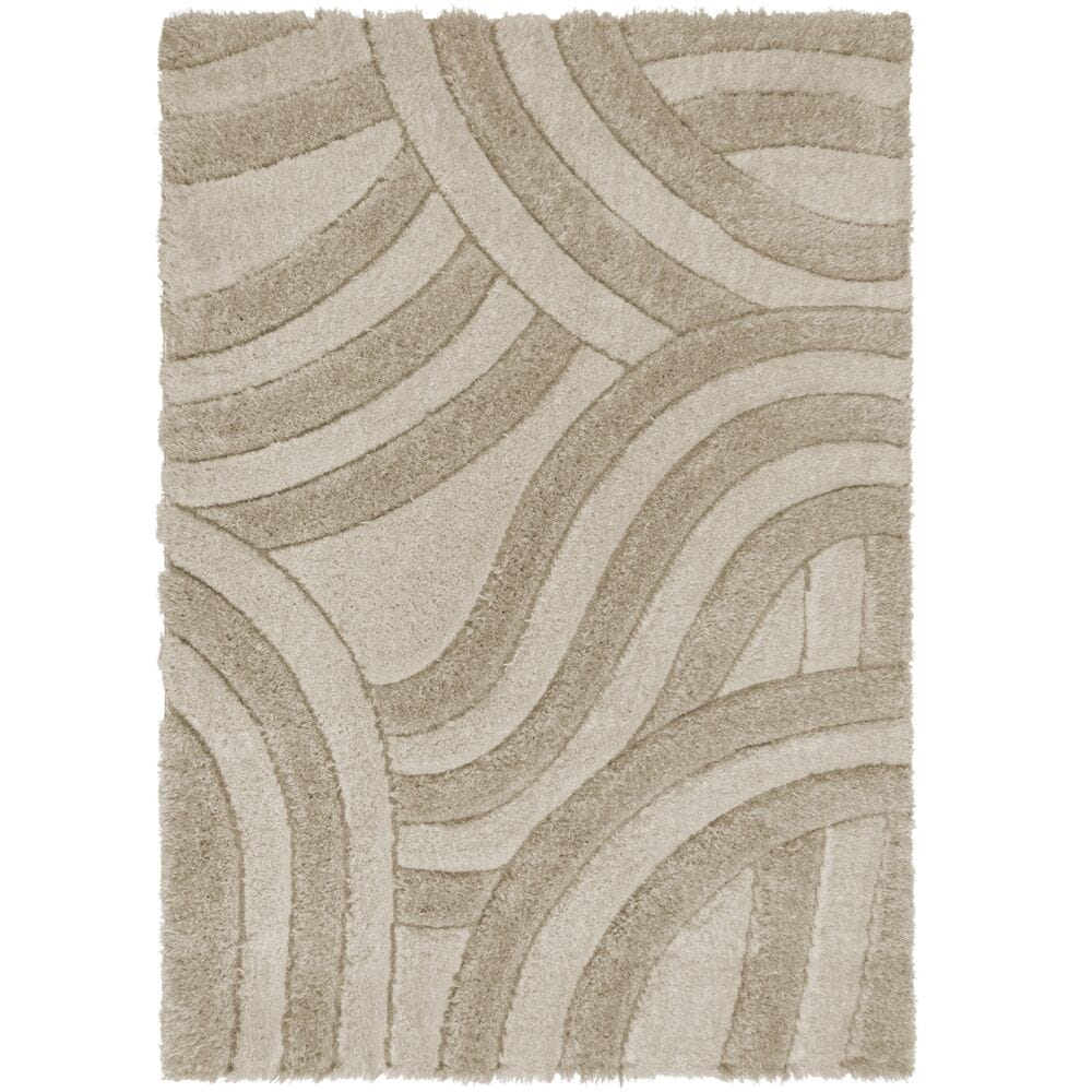 Teppich abstrakt Naturfarben 80 x 150 cm - NADD Kadima Design