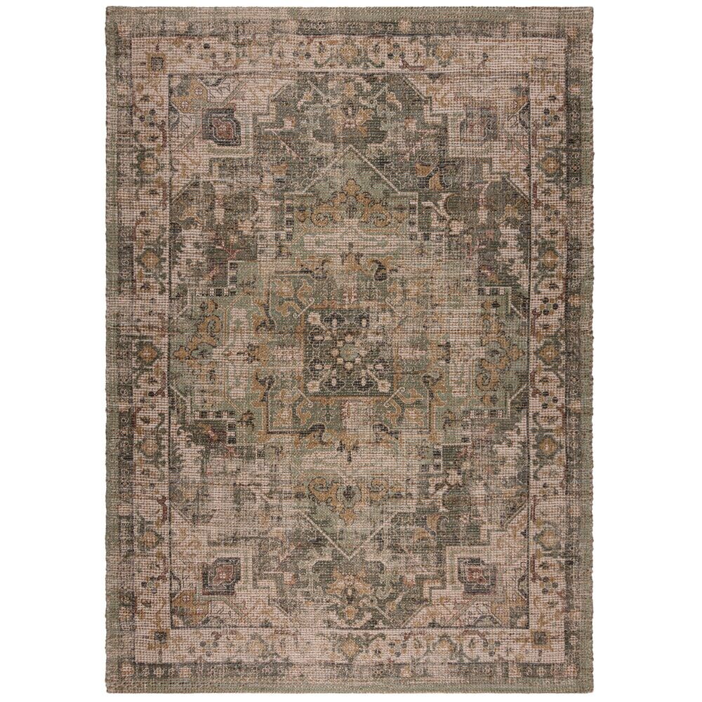 Jute-Teppich Orient Braun-Grün 160 x 230 cm - DEEPE Kadima Design