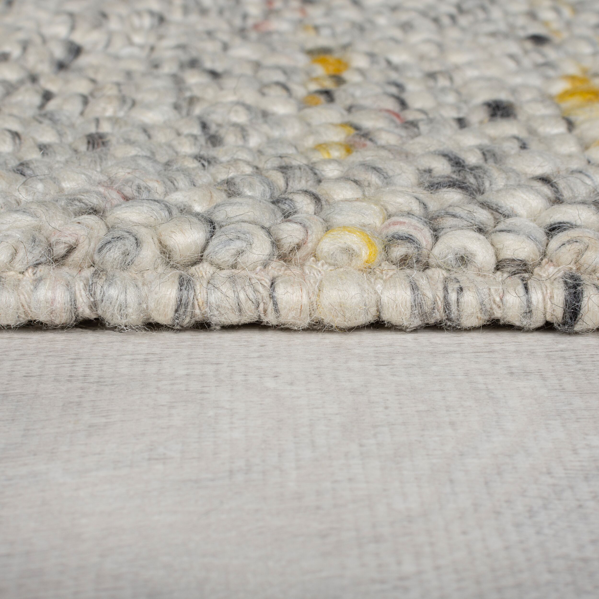 Teppich Wollmischung Wei&szlig;-Bunt 160 x 230 cm - MEDWAY | Kadima Design - Bild 1
