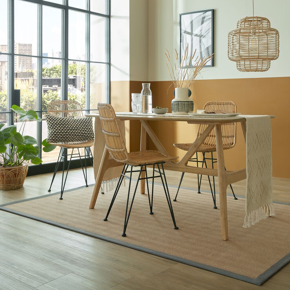 Jute-Teppich geometrisch Grau 120 x 170 cm - TRENT | Kadima Design - Bild 1