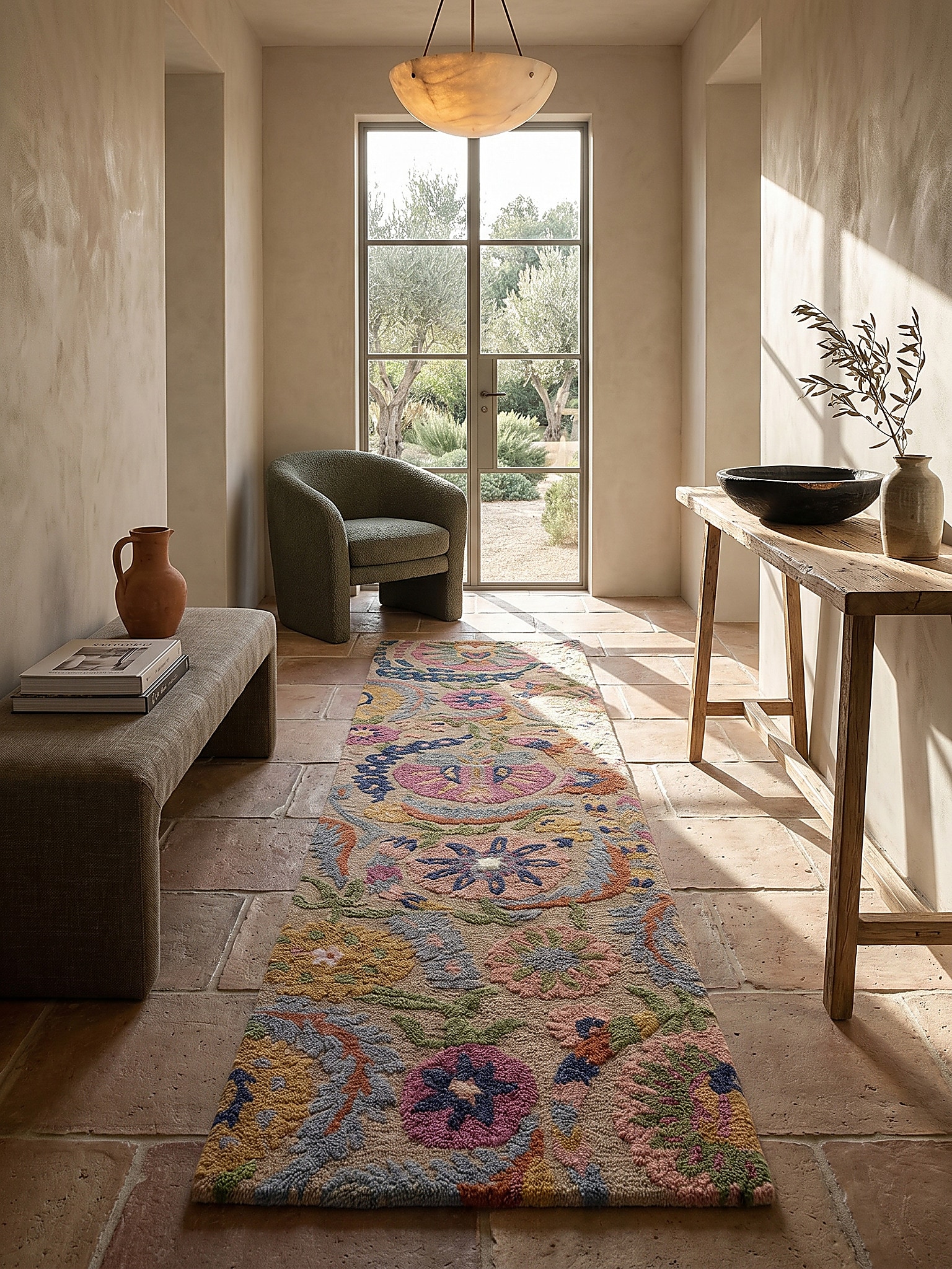 L&auml;ufer Wolle Bunt 80 x 300 cm - HEDDA | Kadima Design - Bild 1