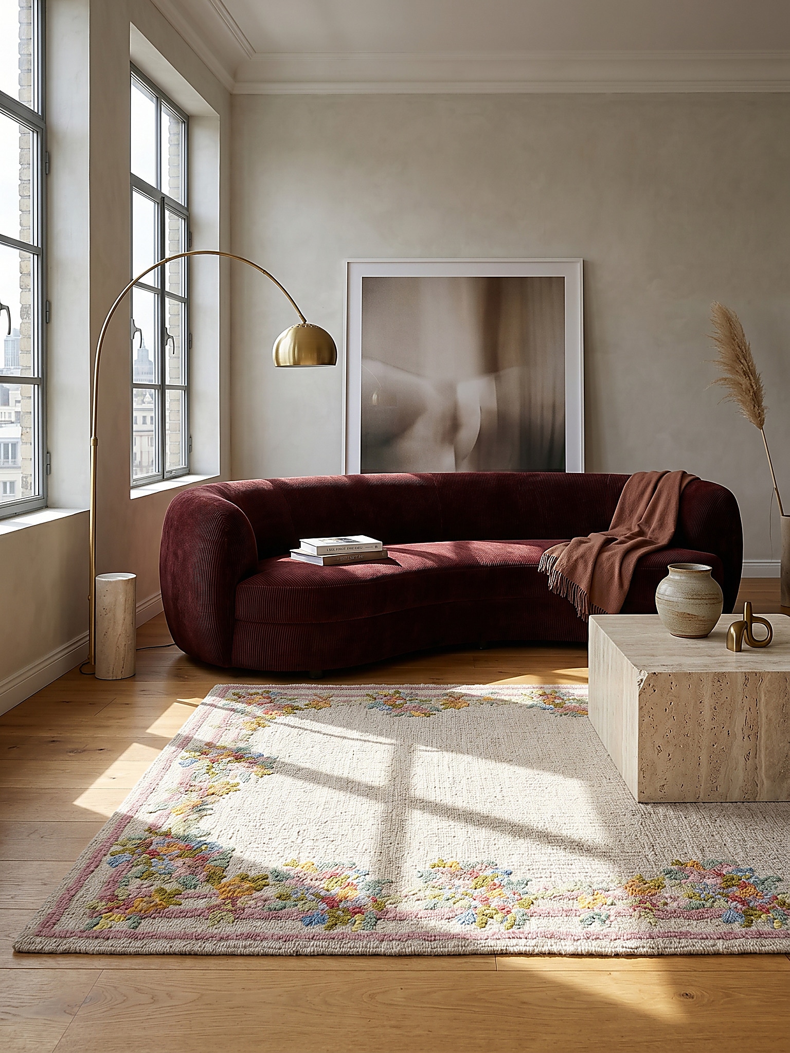 Wollteppich floral Bunt 160 x 230 cm - DAISY | Kadima Design - Bild 1