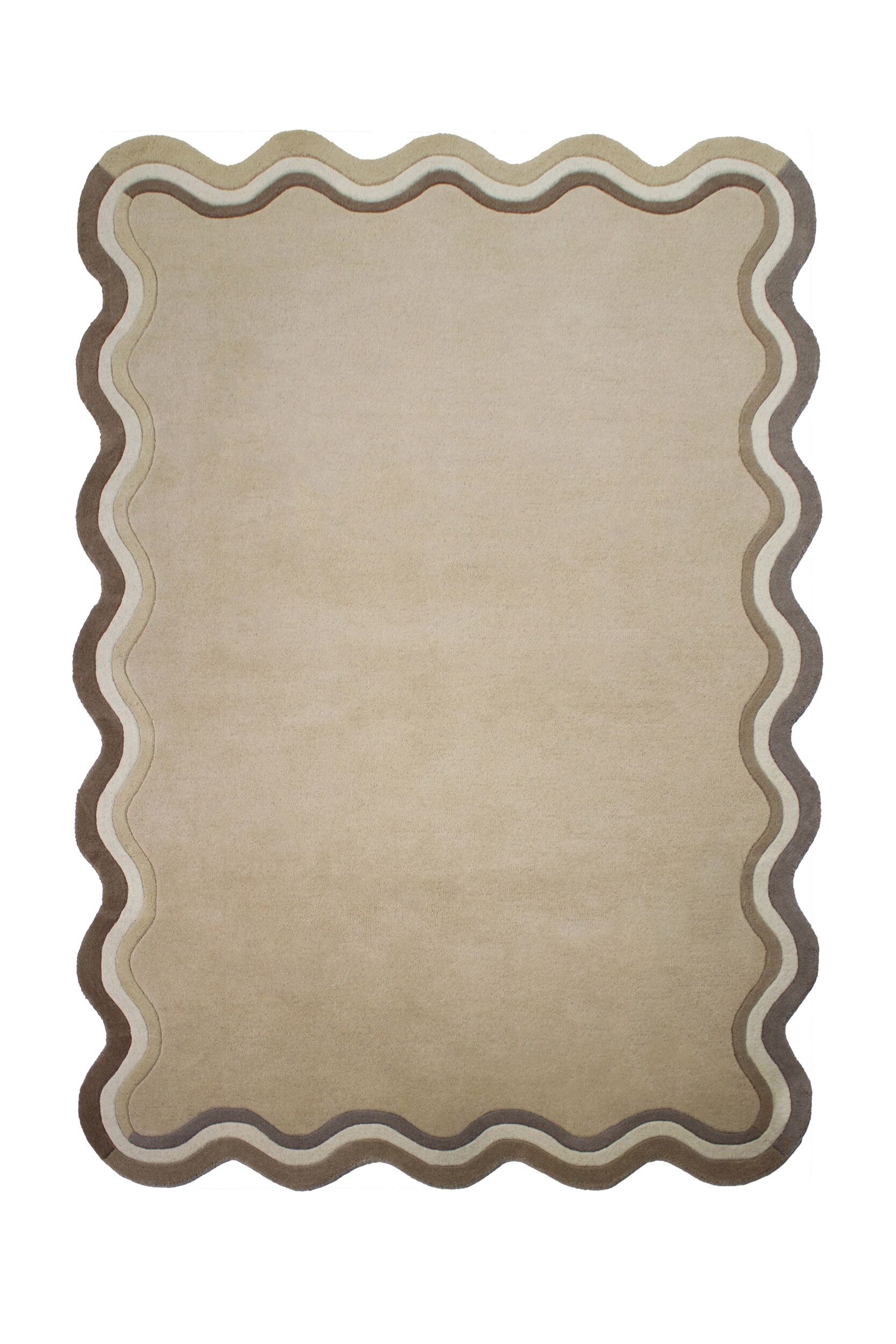 Wollteppich Hoch-Tief Natur 200 x 290 cm - WINCH | Kadima Design - Bild 1