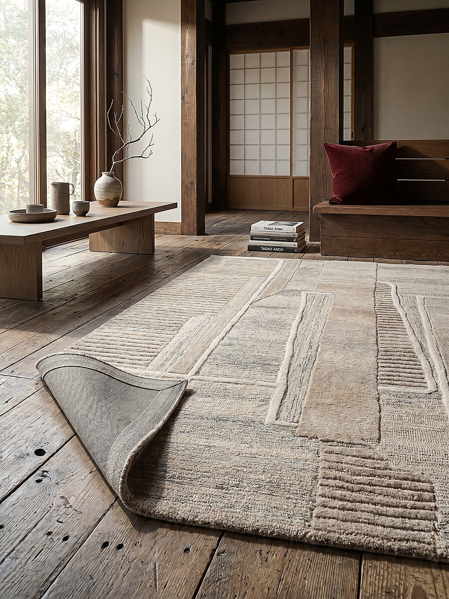 Wollteppich skandinavisch Natur 160 x 230 cm - EDALE | Kadima Design - Bild 1