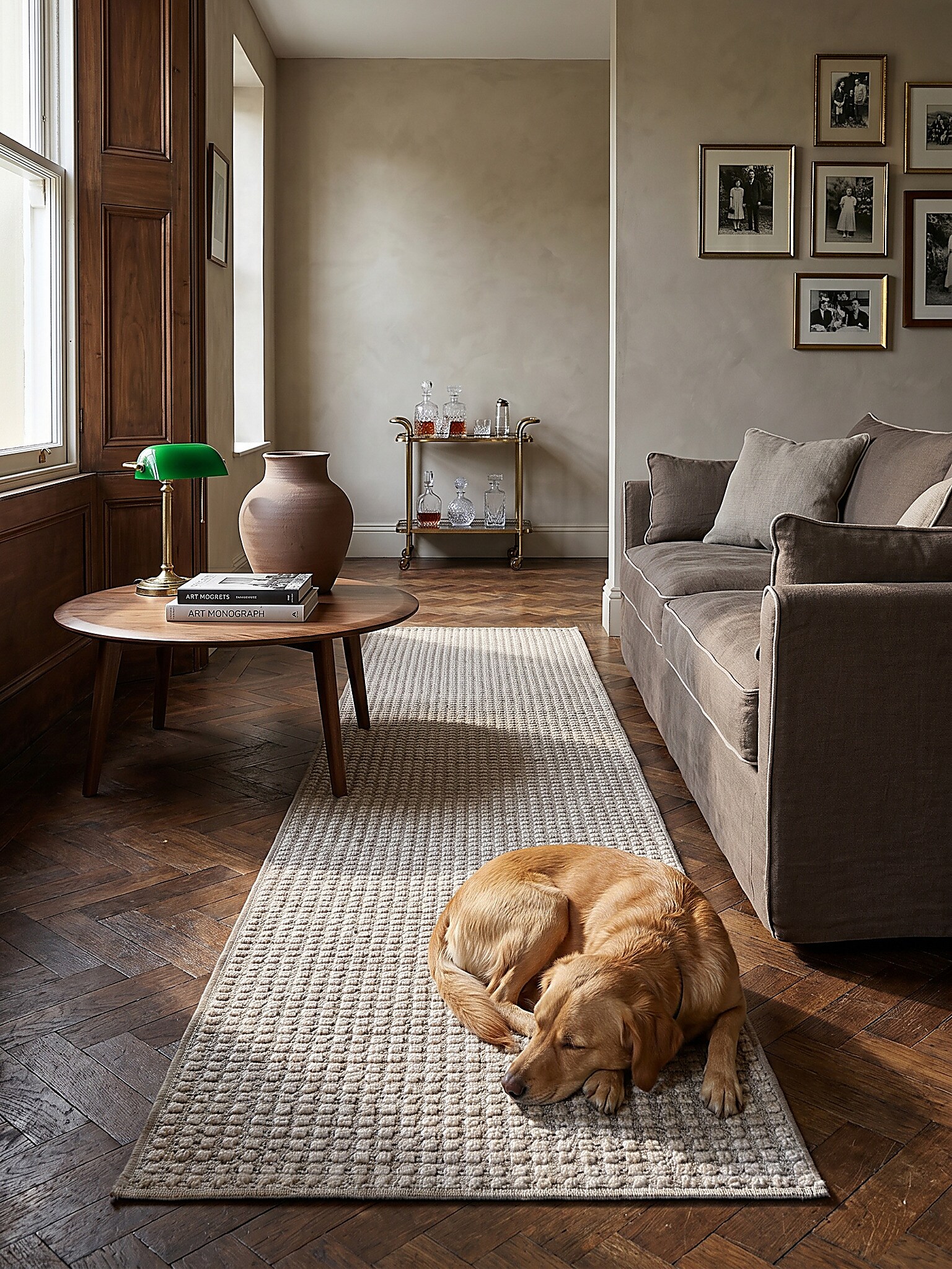 L&auml;ufer Kurzflor Grau 78 x 230 cm - NORA | Kadima Design - Bild 1