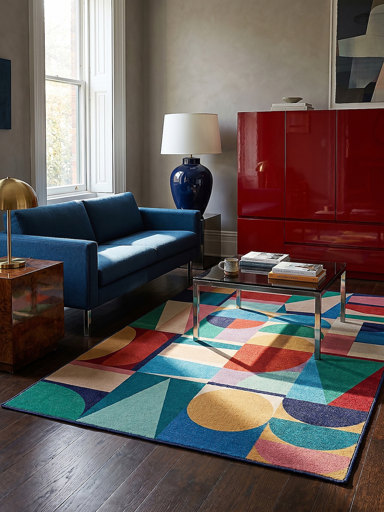 Wollteppich Patchwork Bunt 200 x 300 cm - DAHLIA Kadima Design