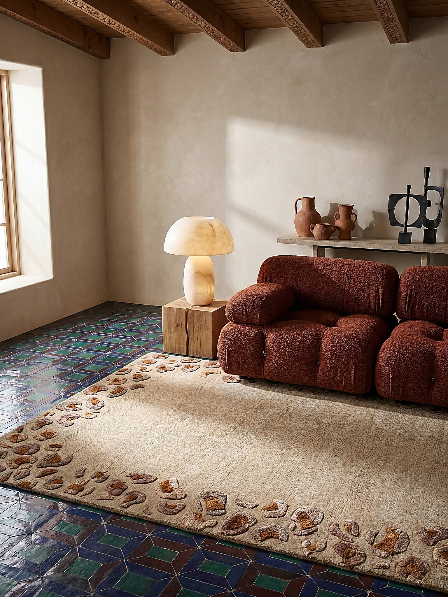 Teppich Wollmischung Natur 200 x 300 cm - SABLE | Kadima Design - Bild 1