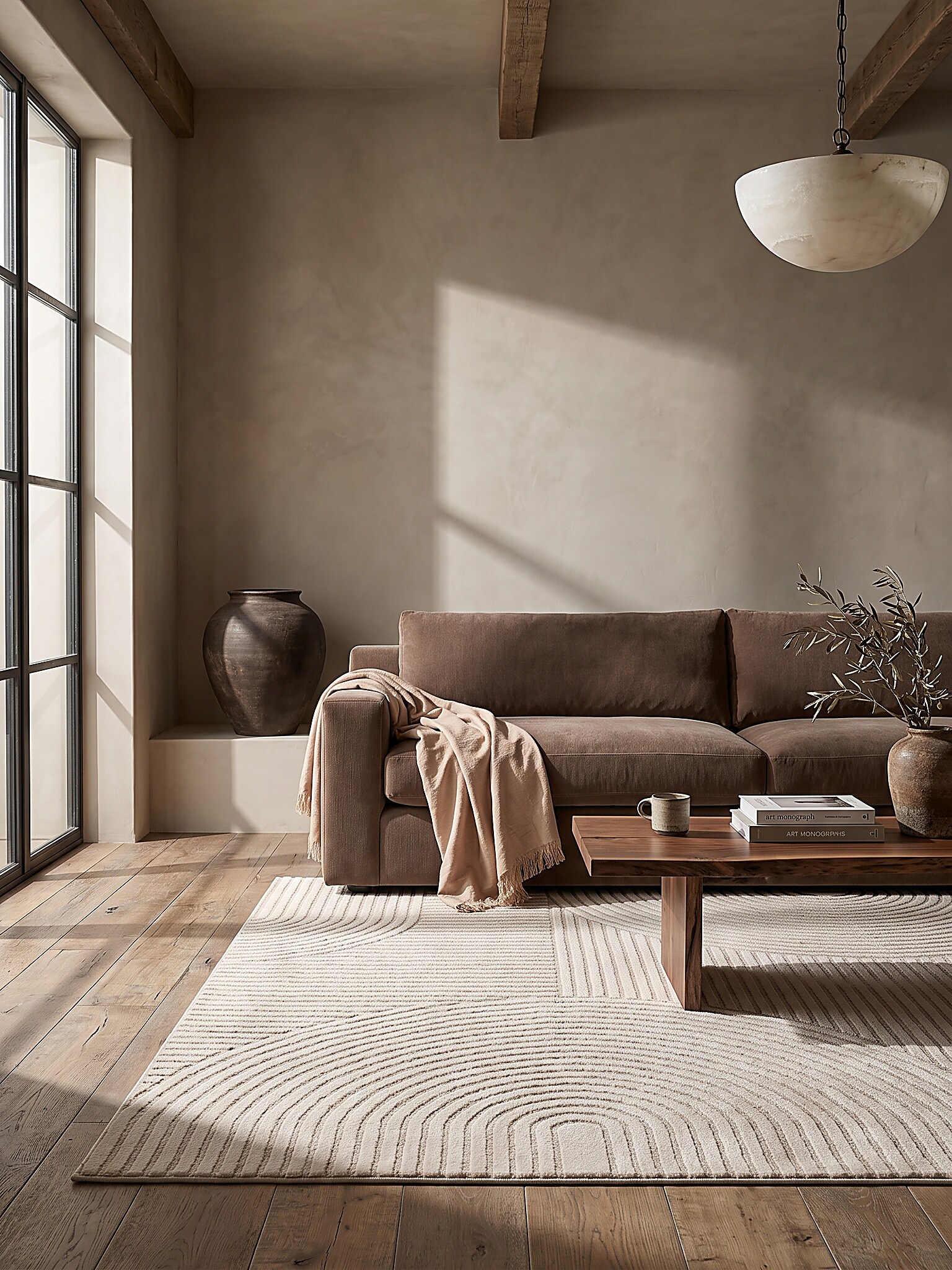 Teppich Kurzflor Beige 120x170 cm - CETINA | Kadima Design - Bild 1