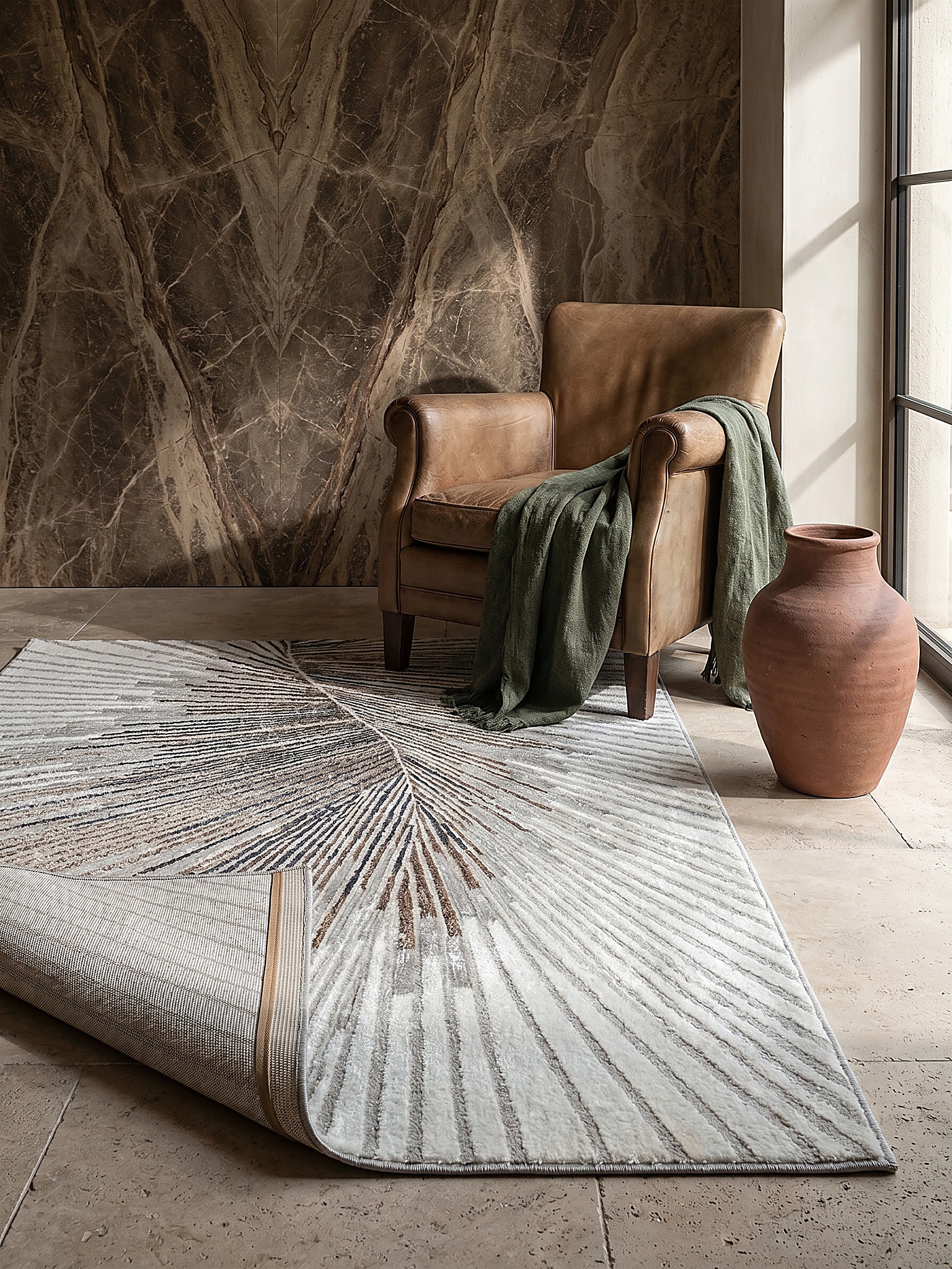 Teppich Kurzflor Grau 120x170 cm - KAVALA | Kadima Design - Bild 1