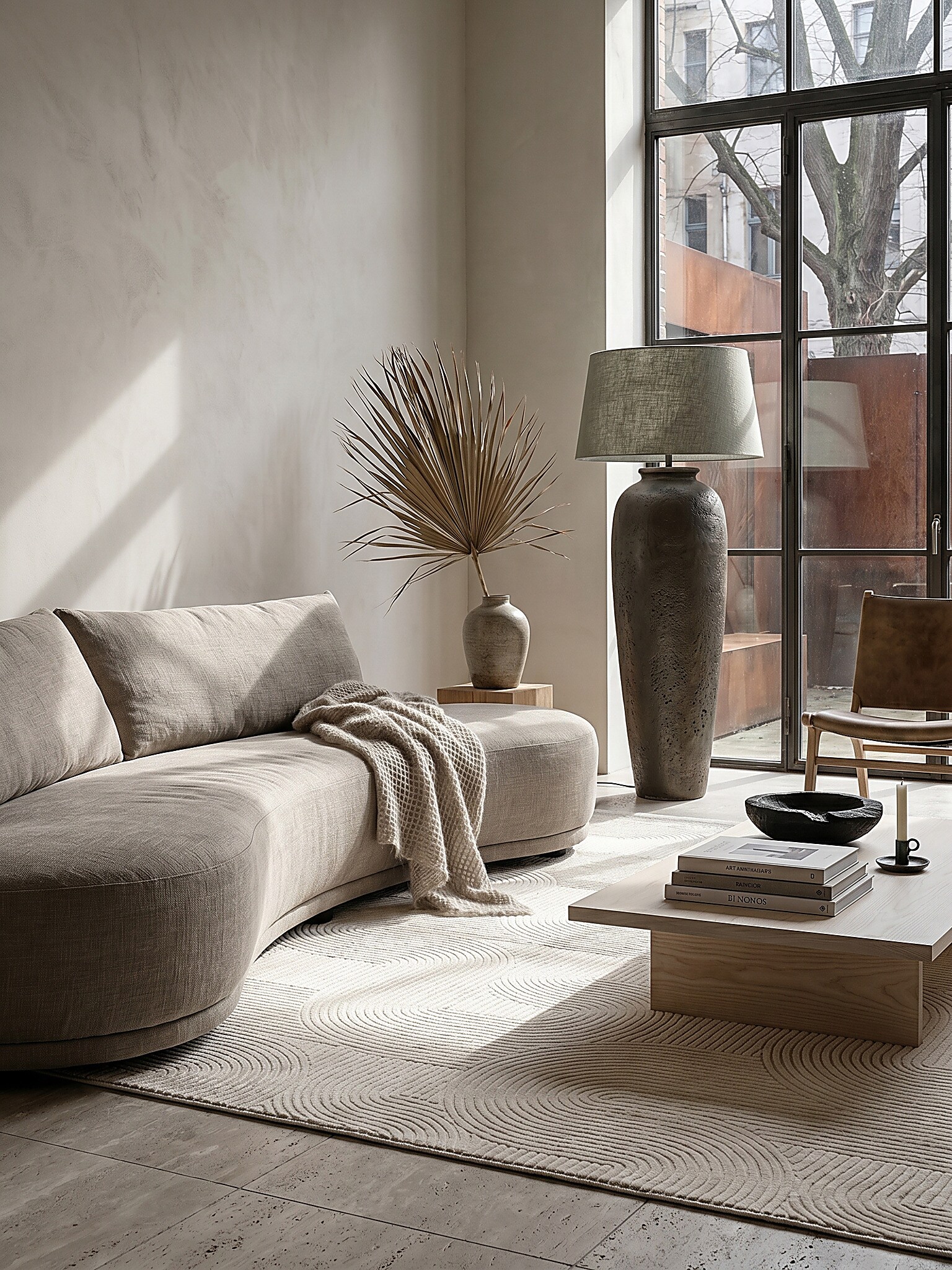Teppich Kurzflor Creme 120x160 cm - DALAR | Kadima Design - Bild 1