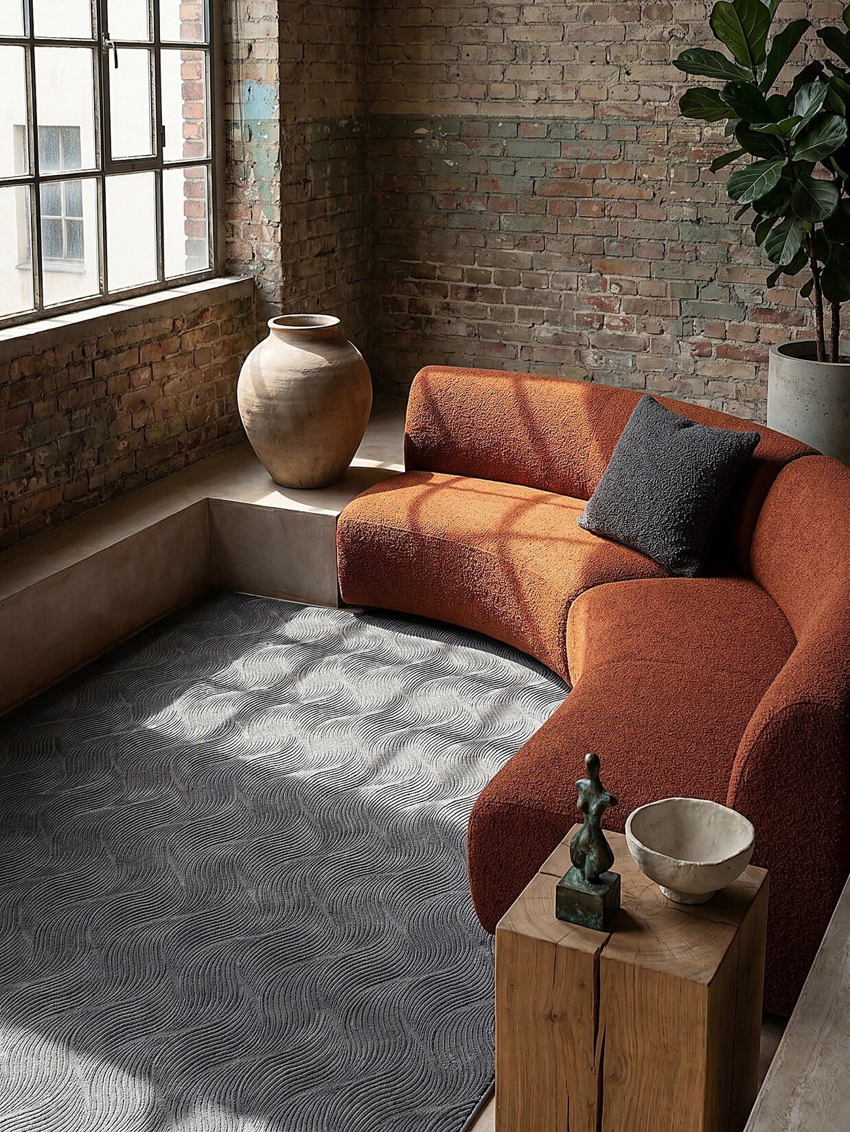Teppich Kurzflor Anthrazit 140x200 cm - DALAR Kadima Design