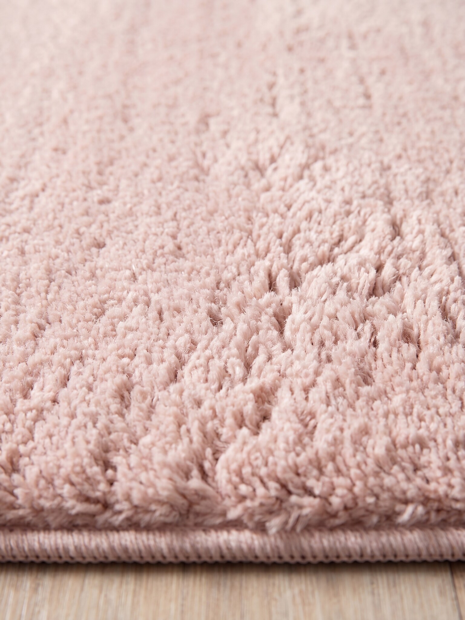 Teppich Hochflor Puderrosa 240x340 cm - ALDAN