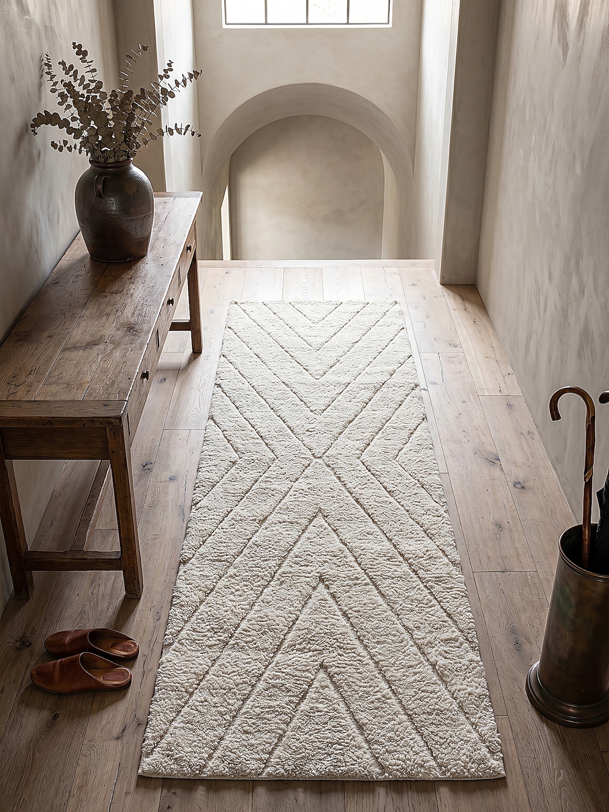Shaggy-Teppich Polypropylen Creme 80x150 cm - ATRIO Kadima Design