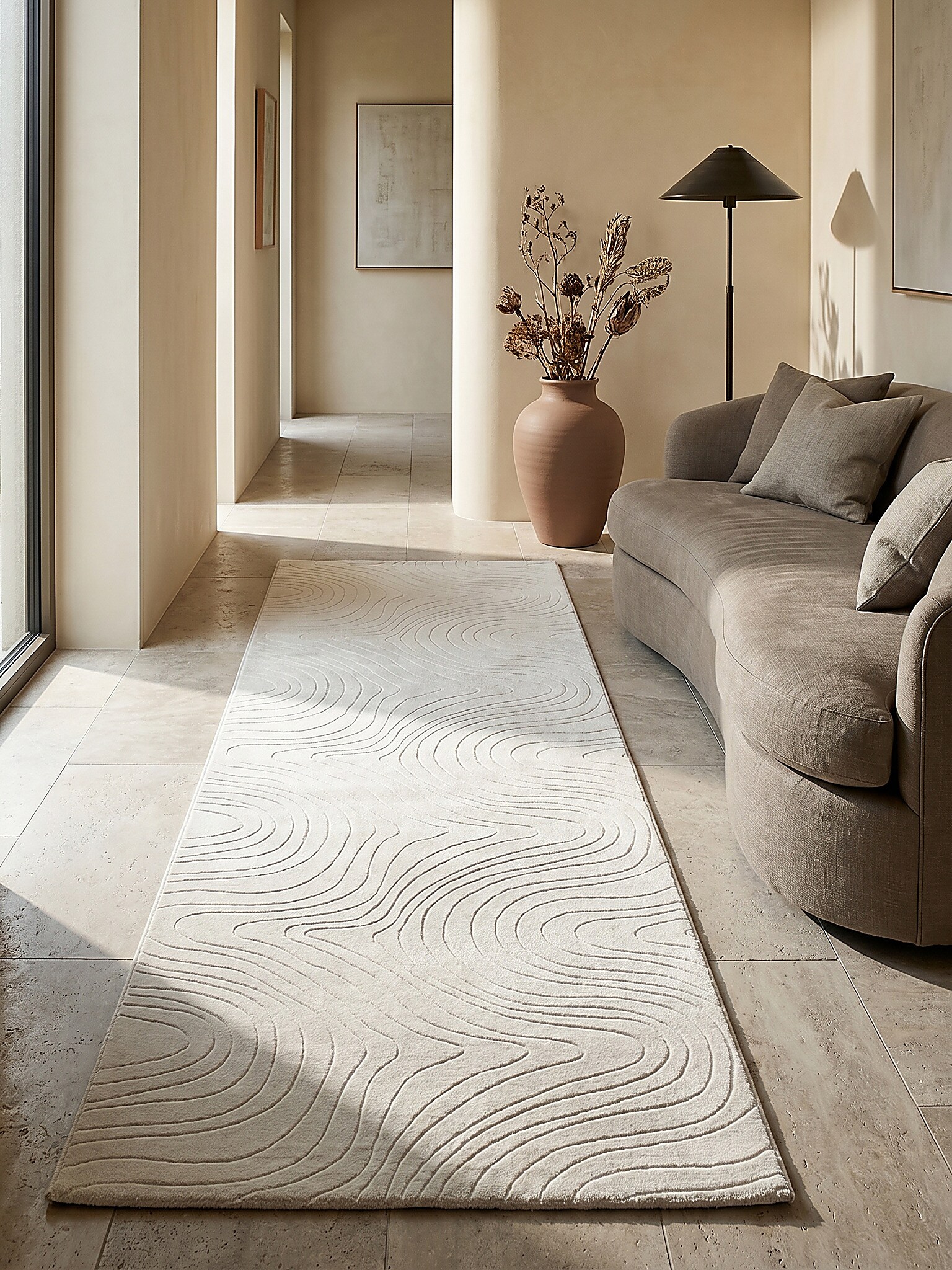 L&auml;ufer Kurzflor Creme 80x150 cm - DALAR | Kadima Design - Bild 1