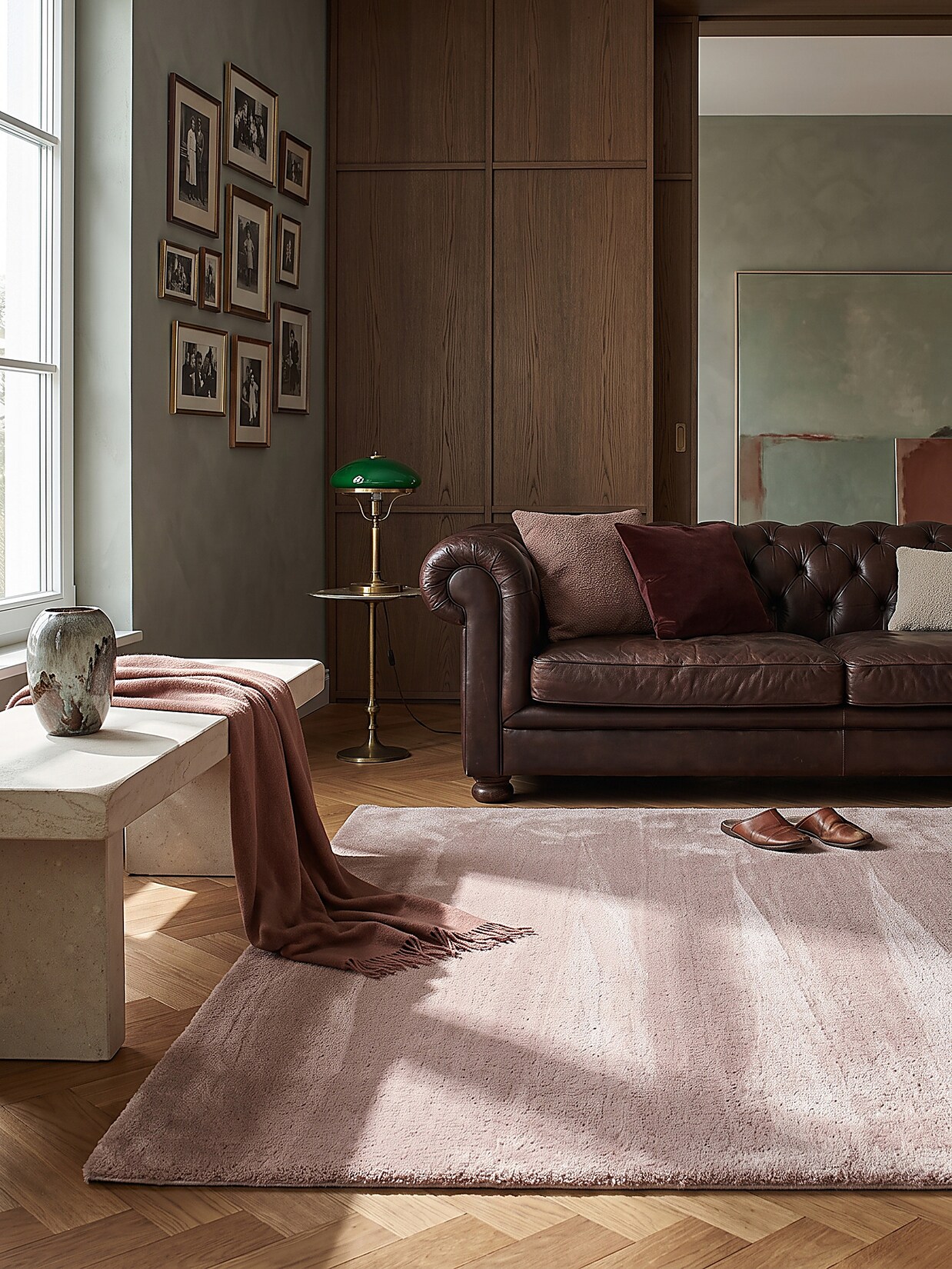 Teppich Kurzflor Rosa 160x220 cm - RUTOR Kadima Design