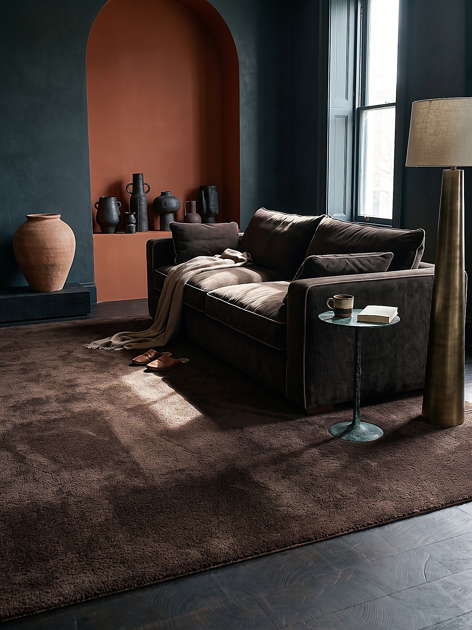 Teppich Hochflor Braun 240x340 cm - ALDAN | Kadima Design - Bild 1