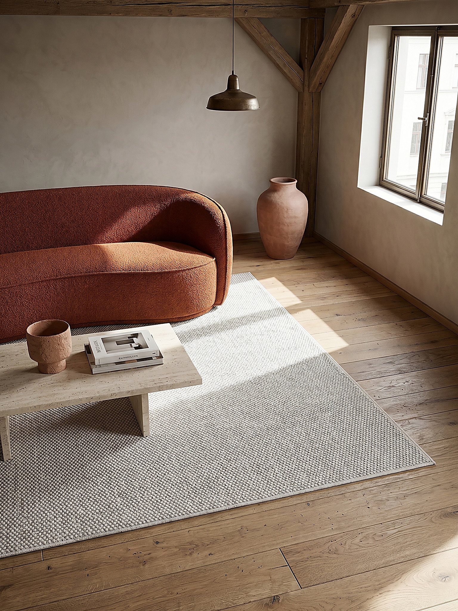 Teppich Kurzflor Creme 200x280 cm - STURA | Kadima Design - Bild 1