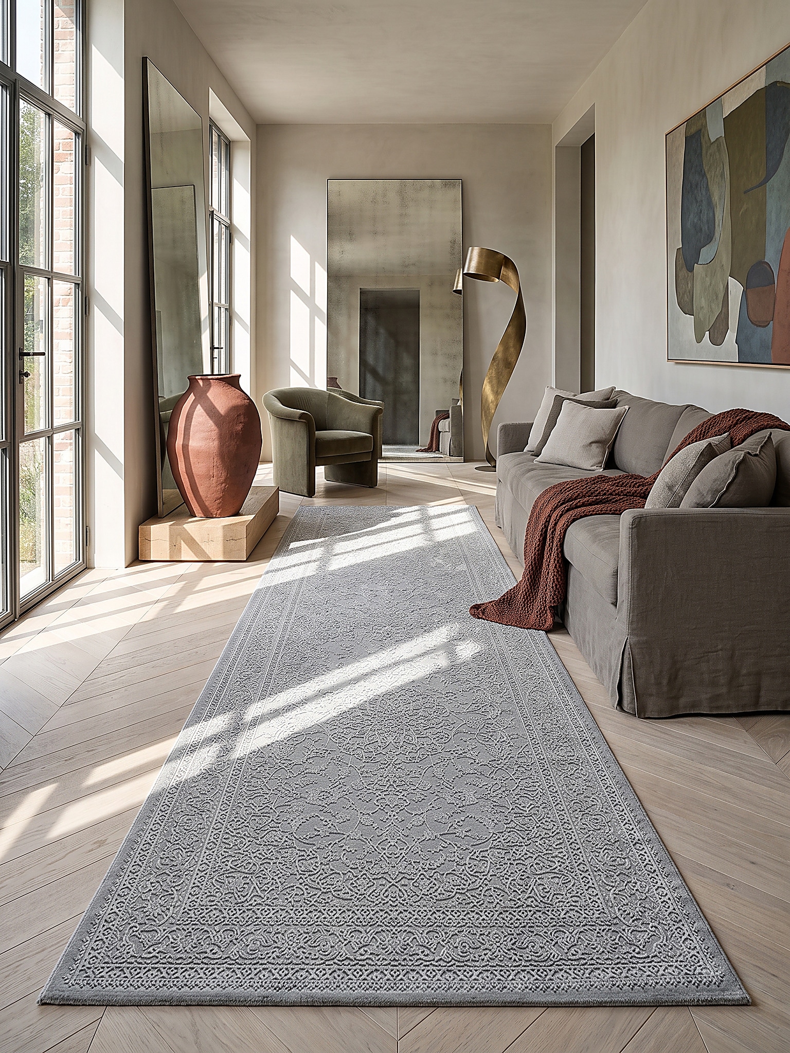 Teppich Waschbar Creme 80x150 cm - KASOS | Kadima Design - Bild 1
