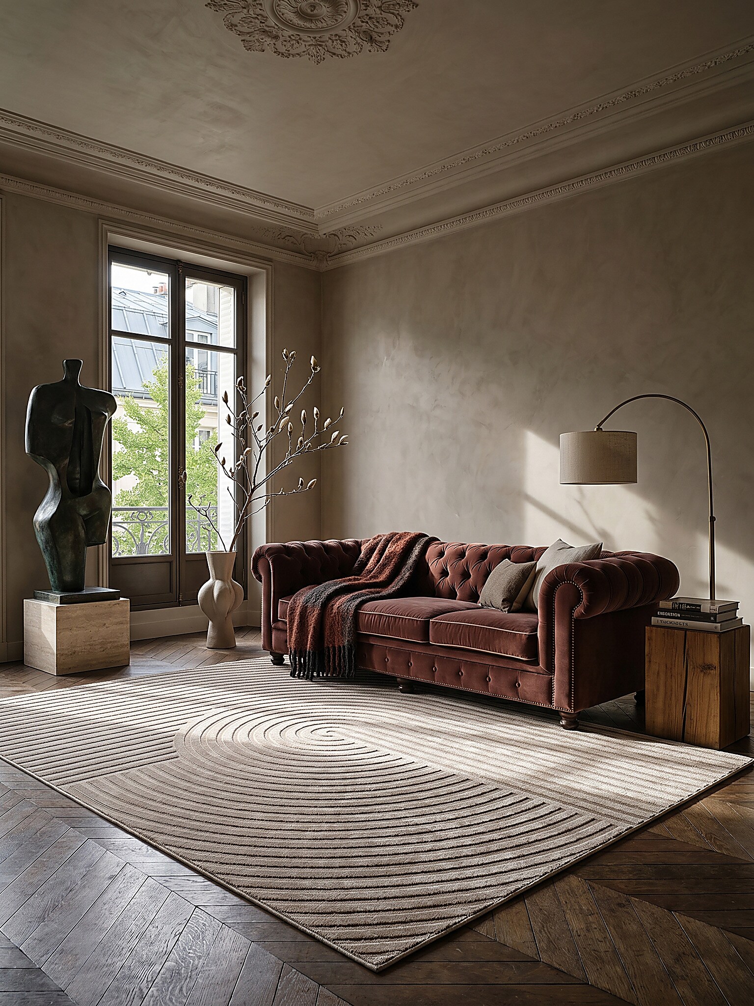 Teppich Kurzflor Beige 240x340 cm - ERESMA | Kadima Design - Bild 1