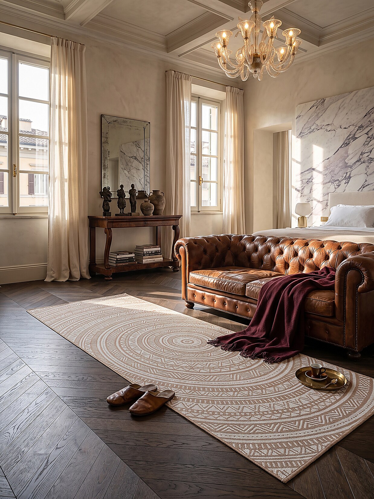 Läufer Flachgewebe Natur 80x200 cm - BORNO Kadima Design